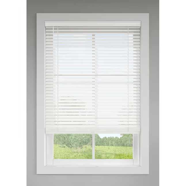 levolor foux wood blinds 2-in white 35 x 72 in. includes hardware new 