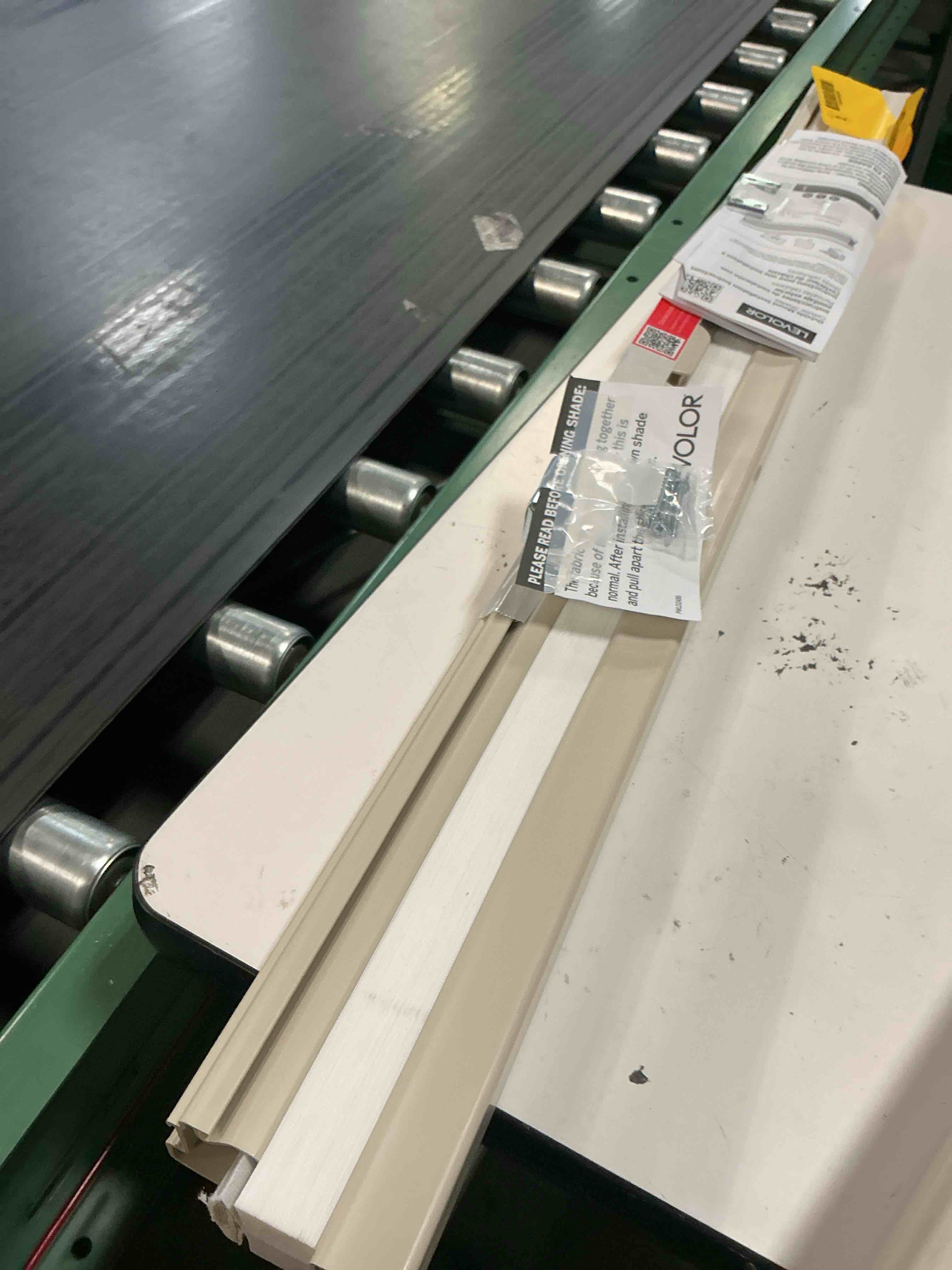 Condition photo showing As Is for levolor room darkening cellular shade, 3/4 inch single cell, cordless, custom size (willow, custom