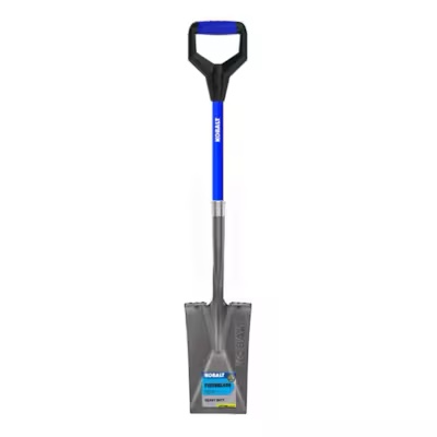 kobalt 20.5-in fiberglass d-handle garden spade