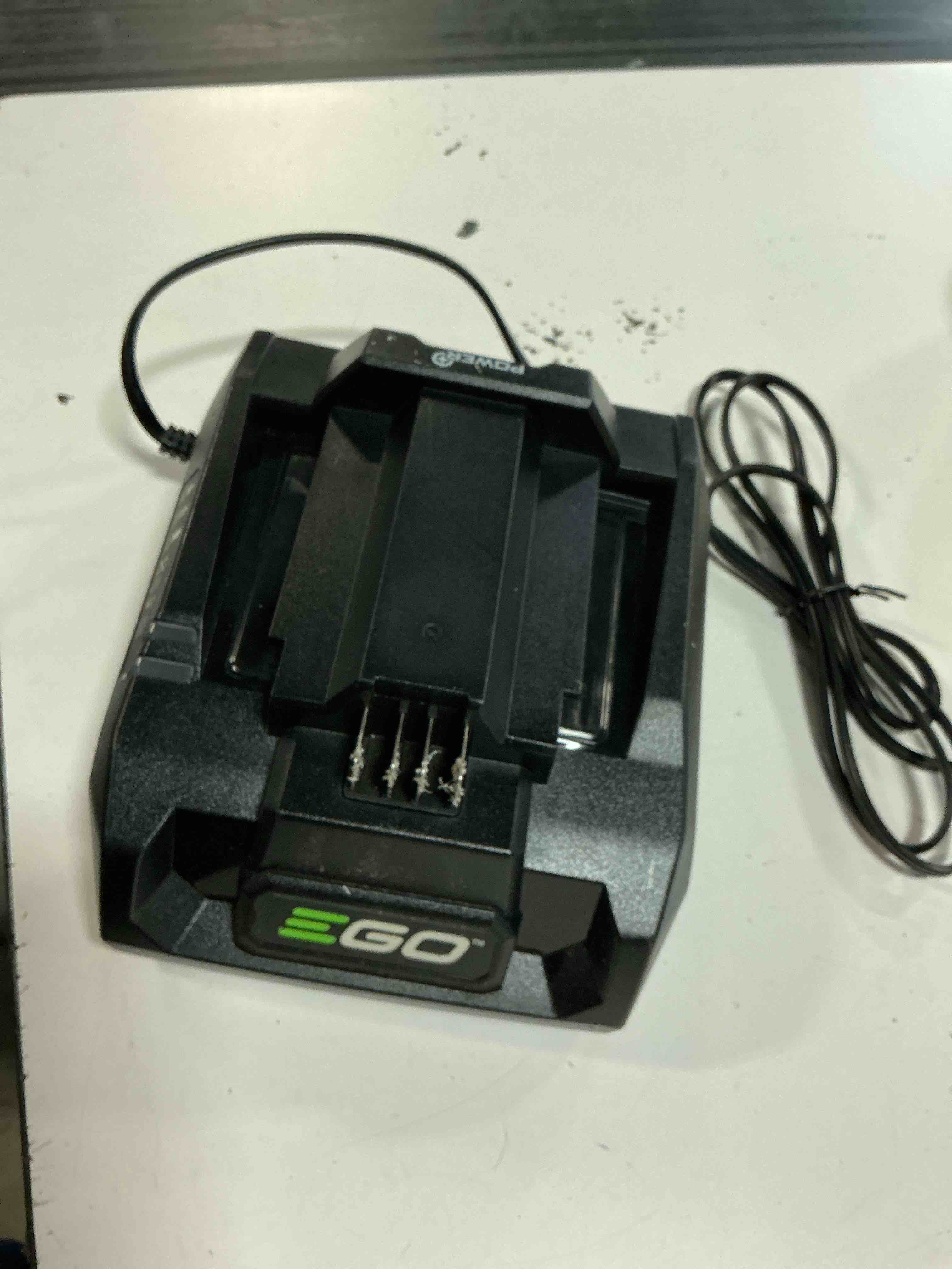 Condition photo showing As Is for ego power+ ch3200 56-volt lithium-ion 320w speed charger, black