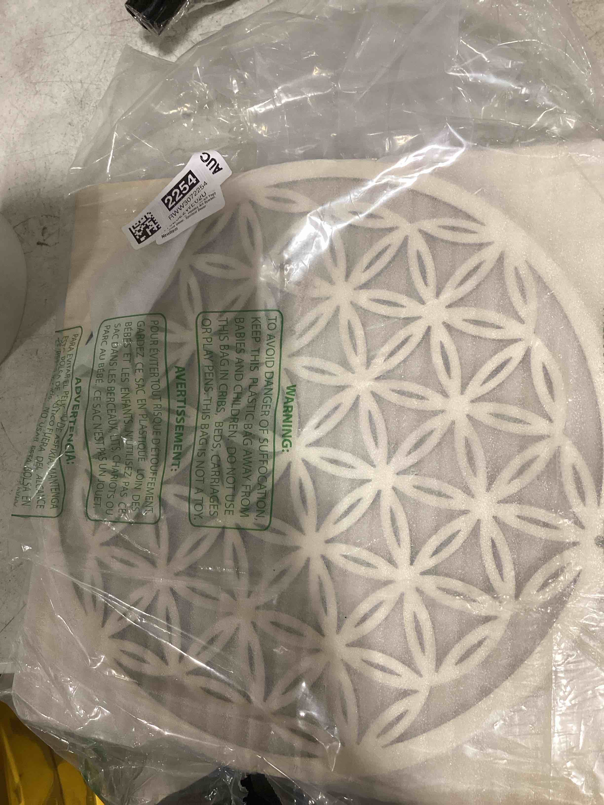 Condition photo showing Good Condition for zenvizion zenhalo 13.5" flower of life wall art, sacred geometry wall art, wooden wall art decor, yoga wall art hanging, laser cut artwork, wall sculpture symbol, gift purpose