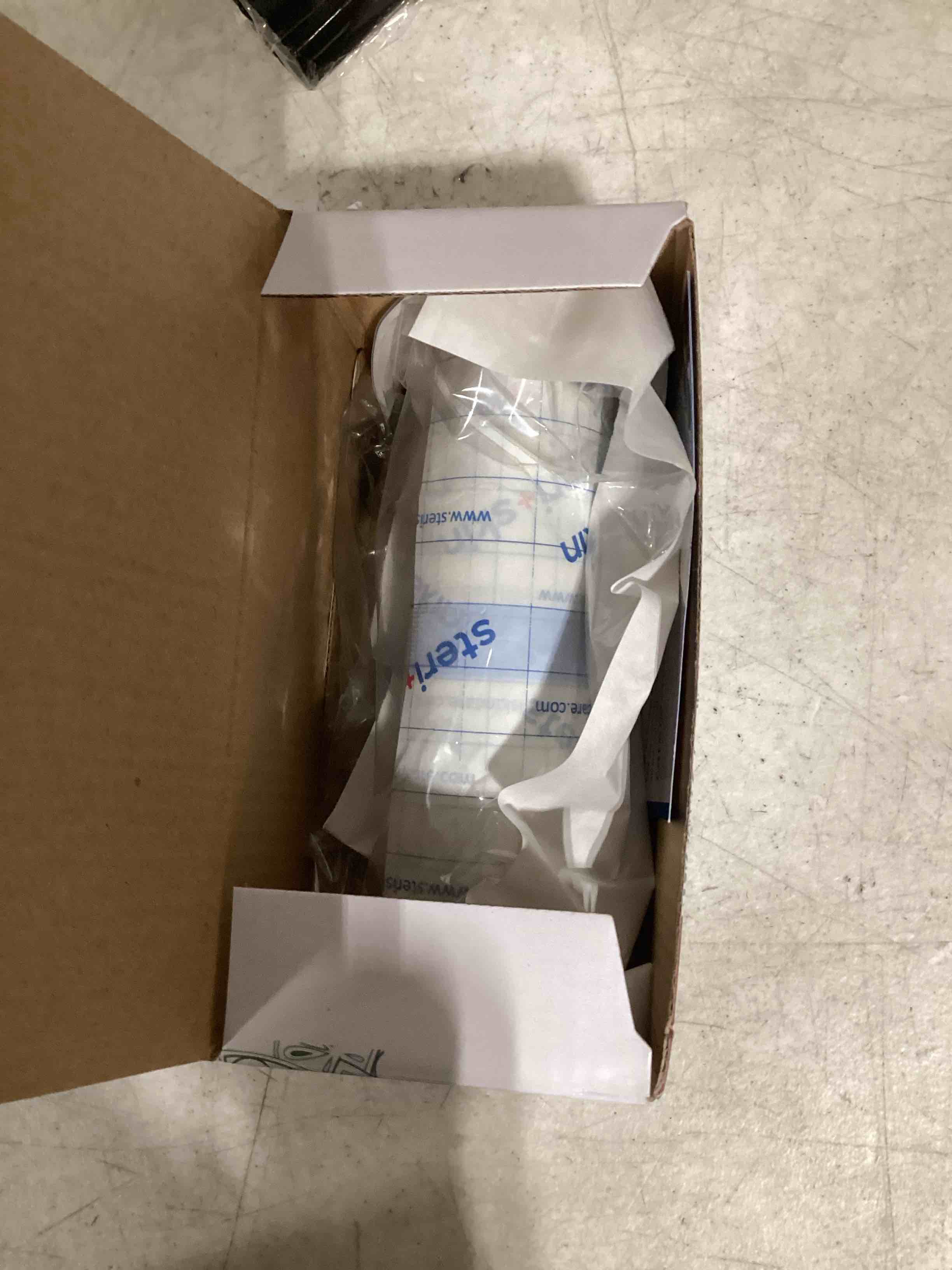Condition photo showing As Is for tattoo bandage aftercare healing wrap, 6” x 8yards, transparent sanitary film flexible and breathable adhesive waterproof dressing tape for second skin derm protection, scissors included