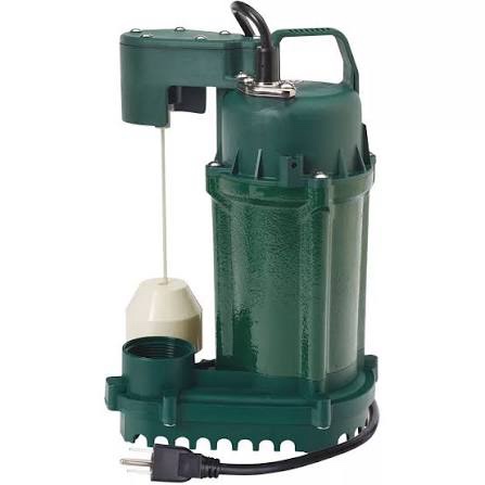 zoeller 1/2-hp 115 -volt 60-gallon cast iron submersible sump pump