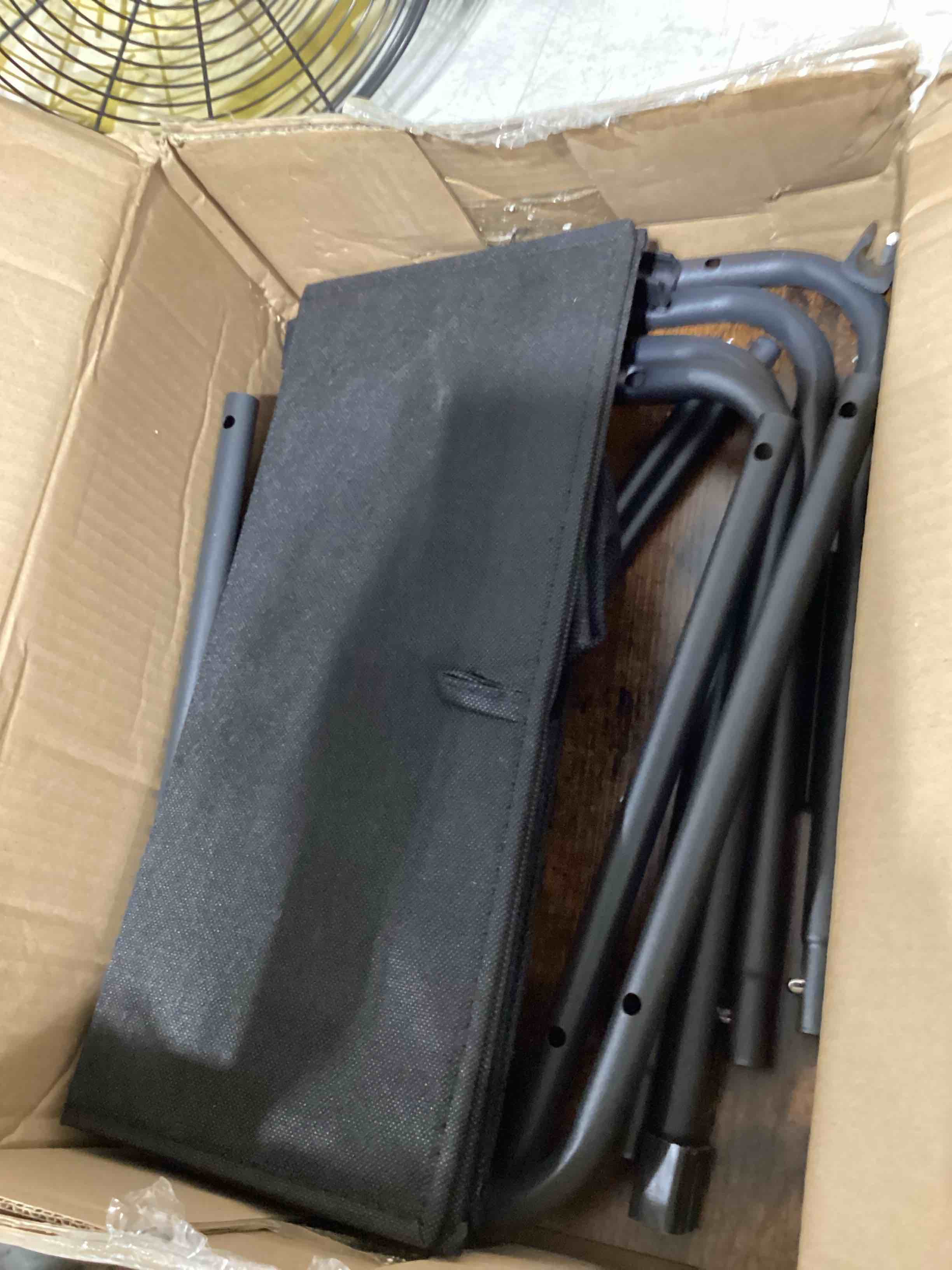 Condition photo showing As Is for tutotak small narrow end tables, led side tables with 2 fabric drawers, set of 2, bedside tables with charging station for small spaces, slim nightstands with usb ports and wheels, tb01bb053l brown with led light & outlets