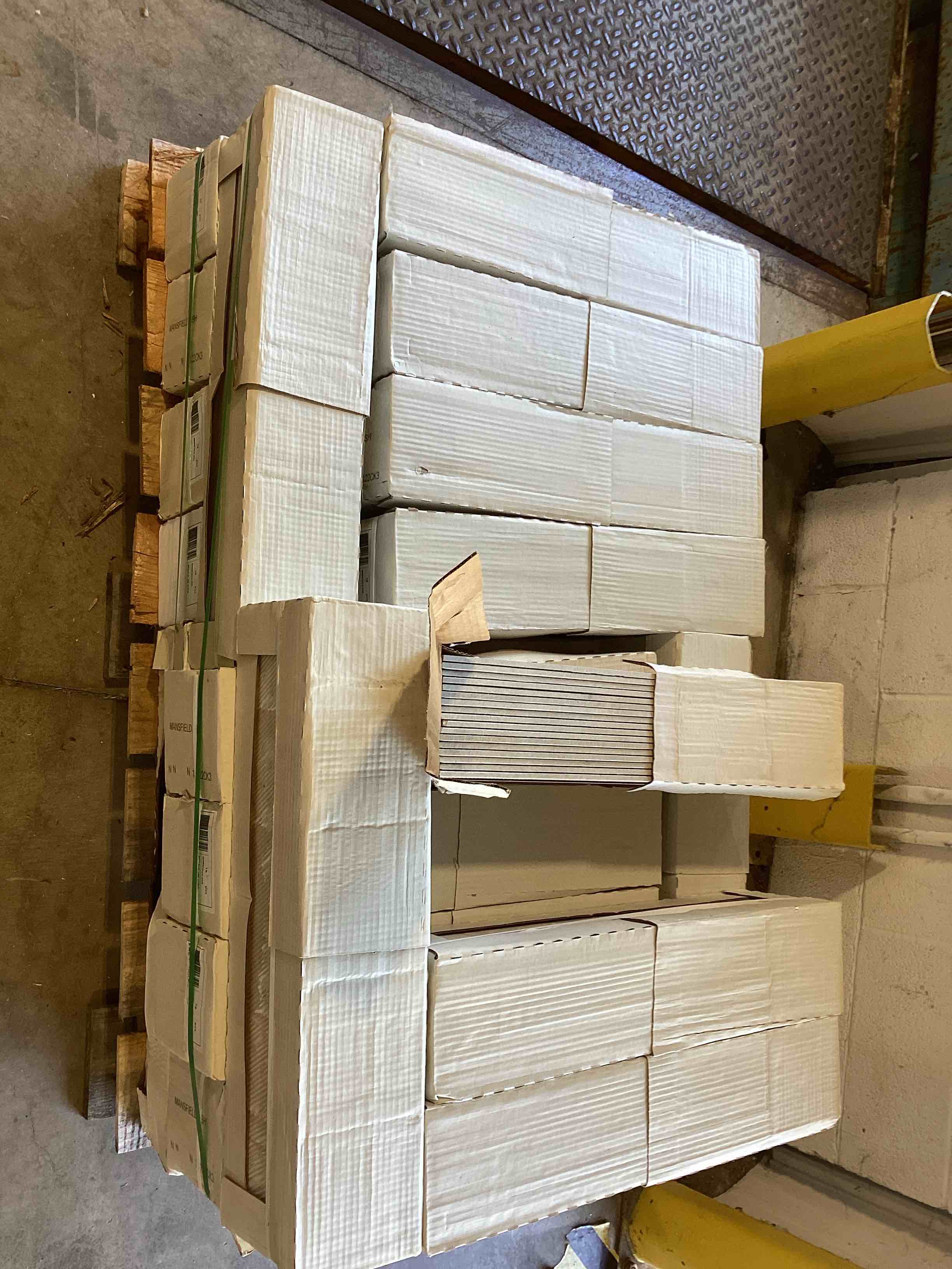 Condition photo showing As Is for del conca tile mansfield ash