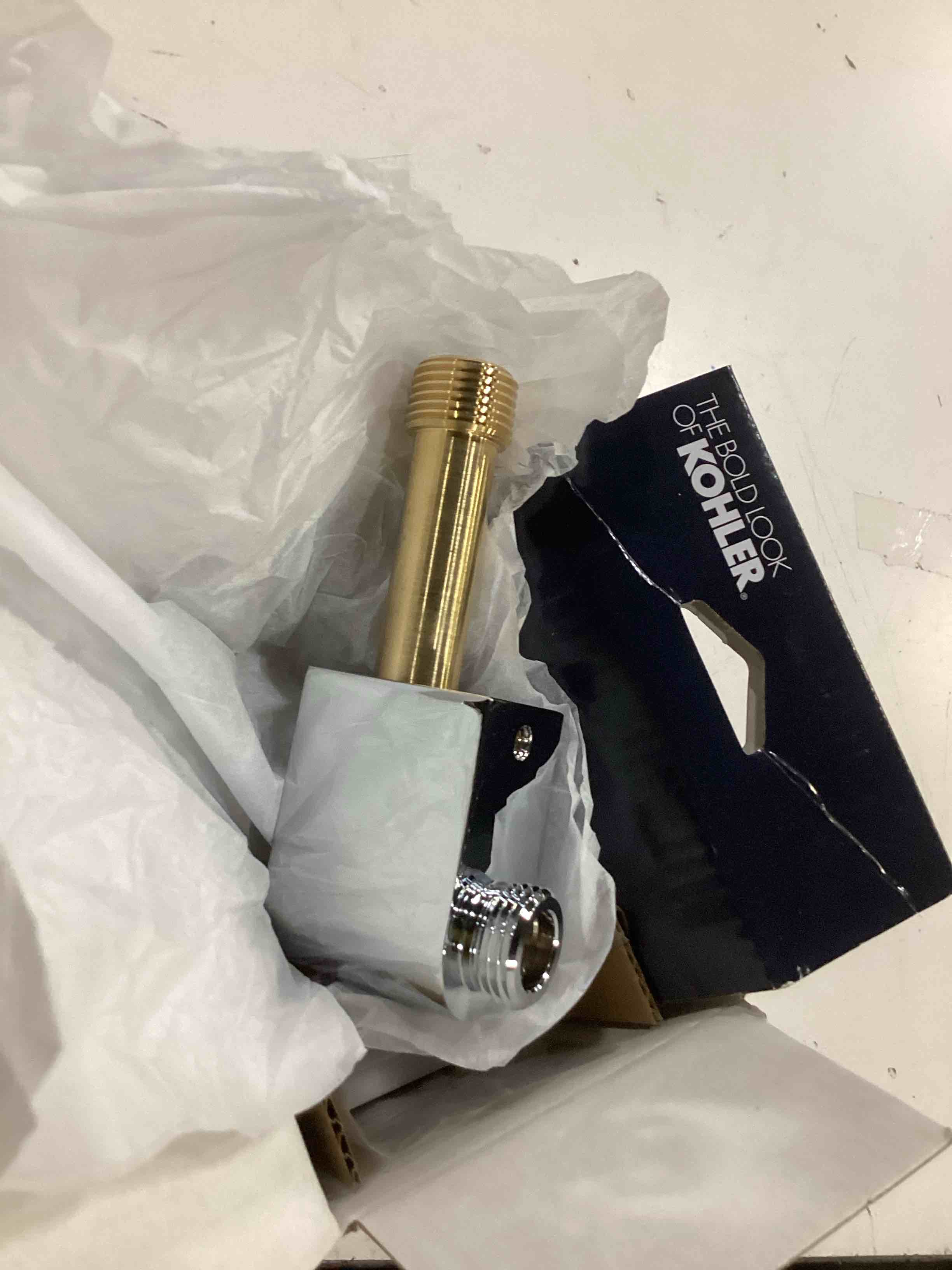 Condition photo showing Good Condition for KOHLER 98350-CP Awaken Wall-Mount Supply Elbow, Polished Chrome 2.25 x 2.00 x 2.31 inches Polished Chrome