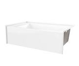 6036smin 60 x 36 acrylx alcove left-hand drain bathtub in white