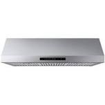 36 in. 600 cfm convertible under the cabinet range hood in stainless steel by samsung