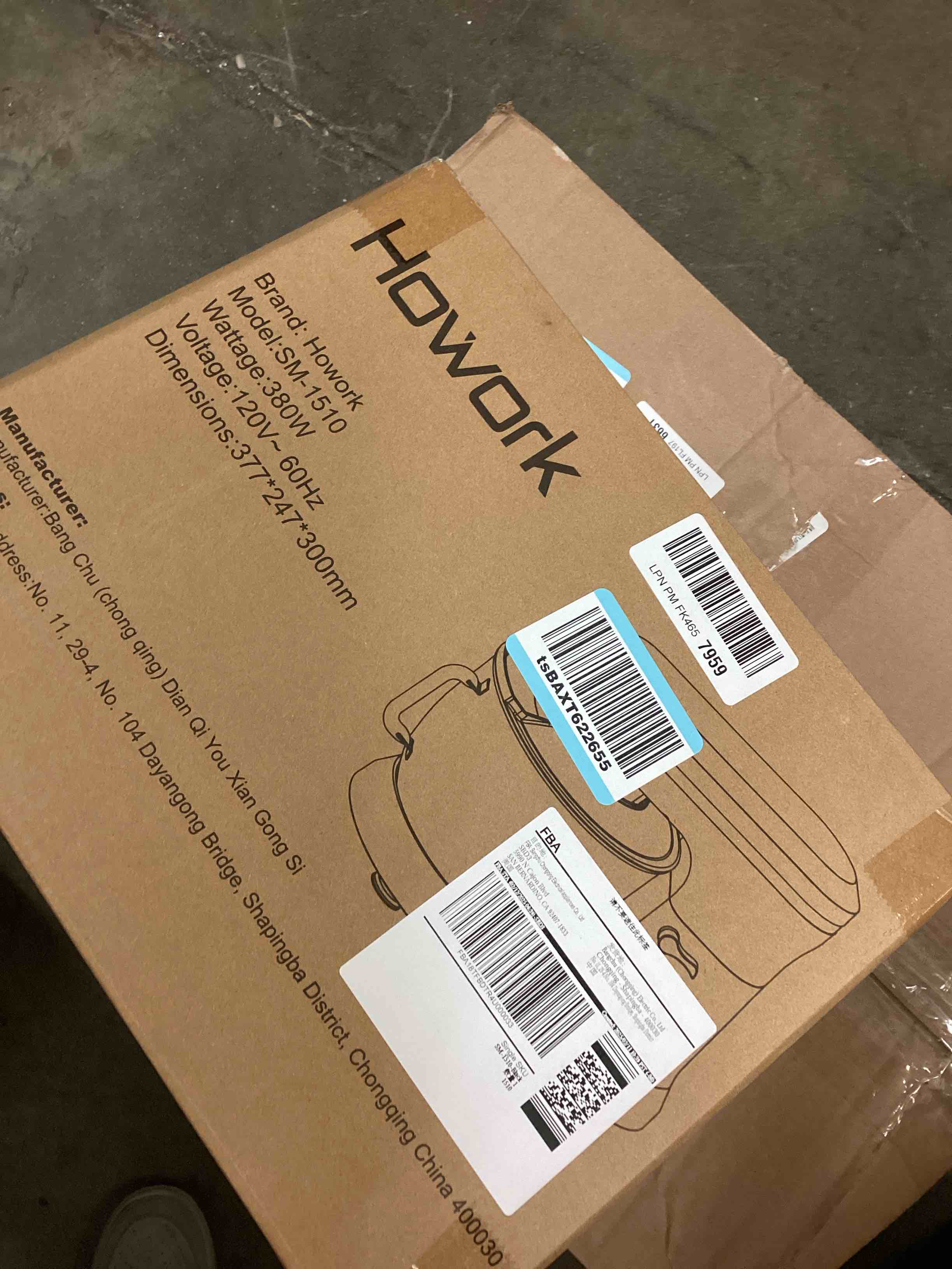 Condition photo showing New/Like New for howork electric stand mixer, 10+p speeds kitchen mixers with 6.5qt stainless steel bowl, dough hook, wire whip & beater for most home cooks (black)