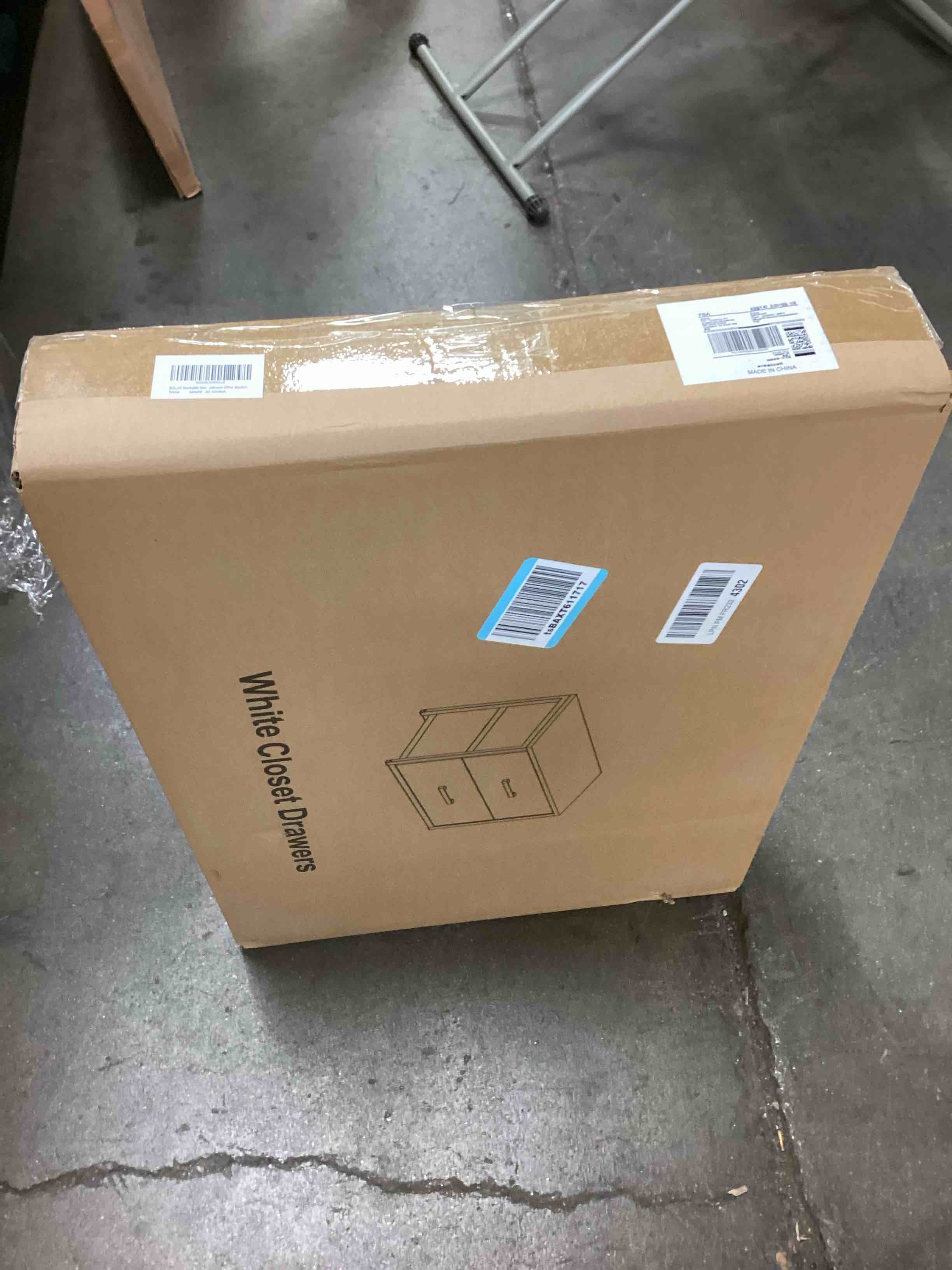 Condition photo showing New/Like New for boluo stackable storage drawers closet organizers and storage bins fabric white 2 drawer dresser for bedroom office modern l(15.7"d x 21.1"w x 16.1"h) white