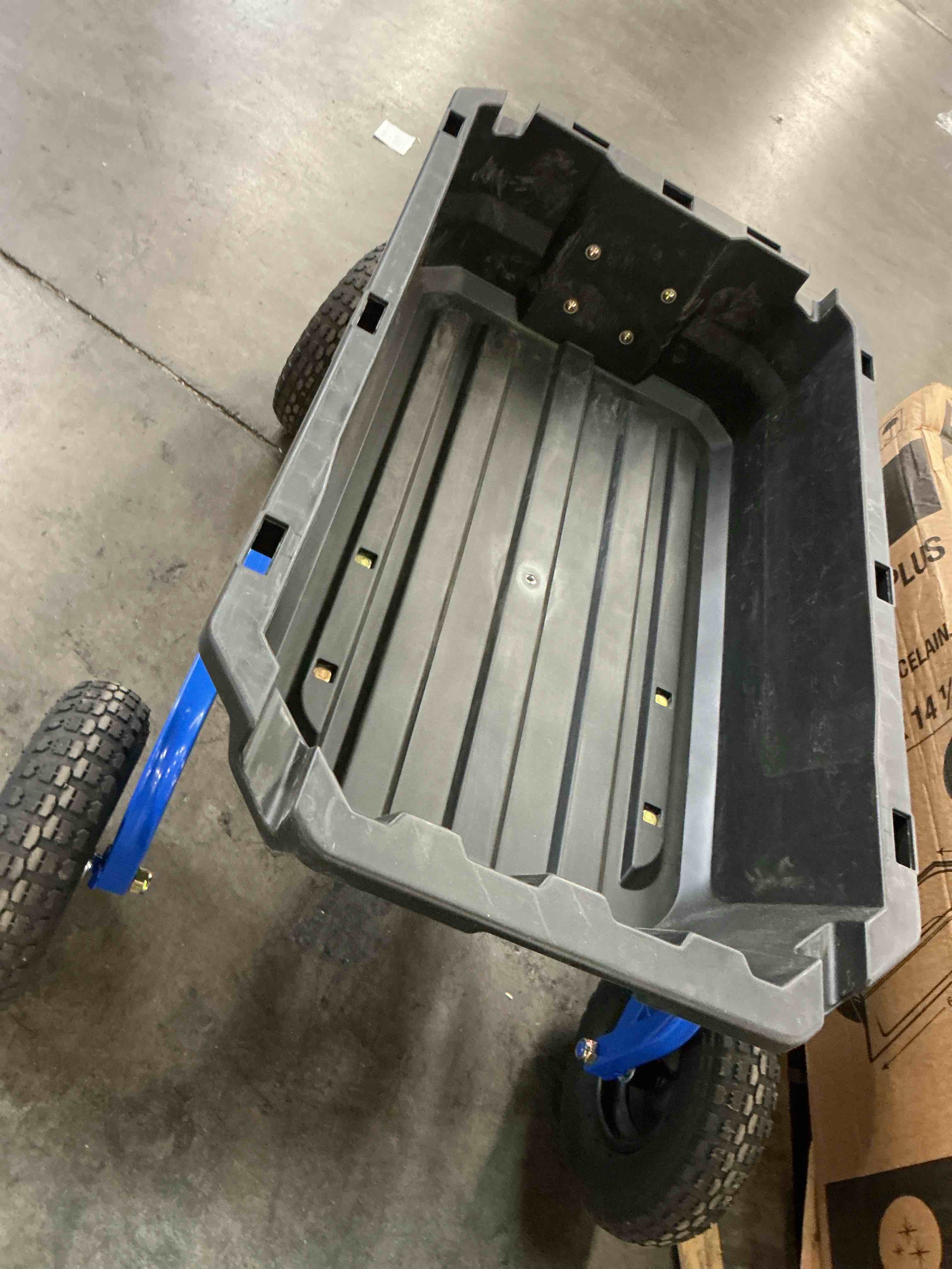 Condition photo showing As Is for kobalt 7.0-cu ft poly yard cart