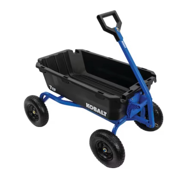 kobalt 7.0-cu ft poly yard cart