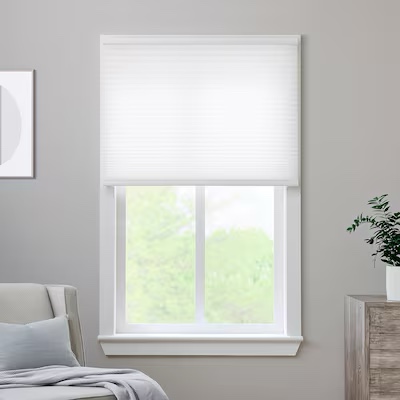 levolor trim+go 36-in x 72-in snow light filtering cordless cellular shade