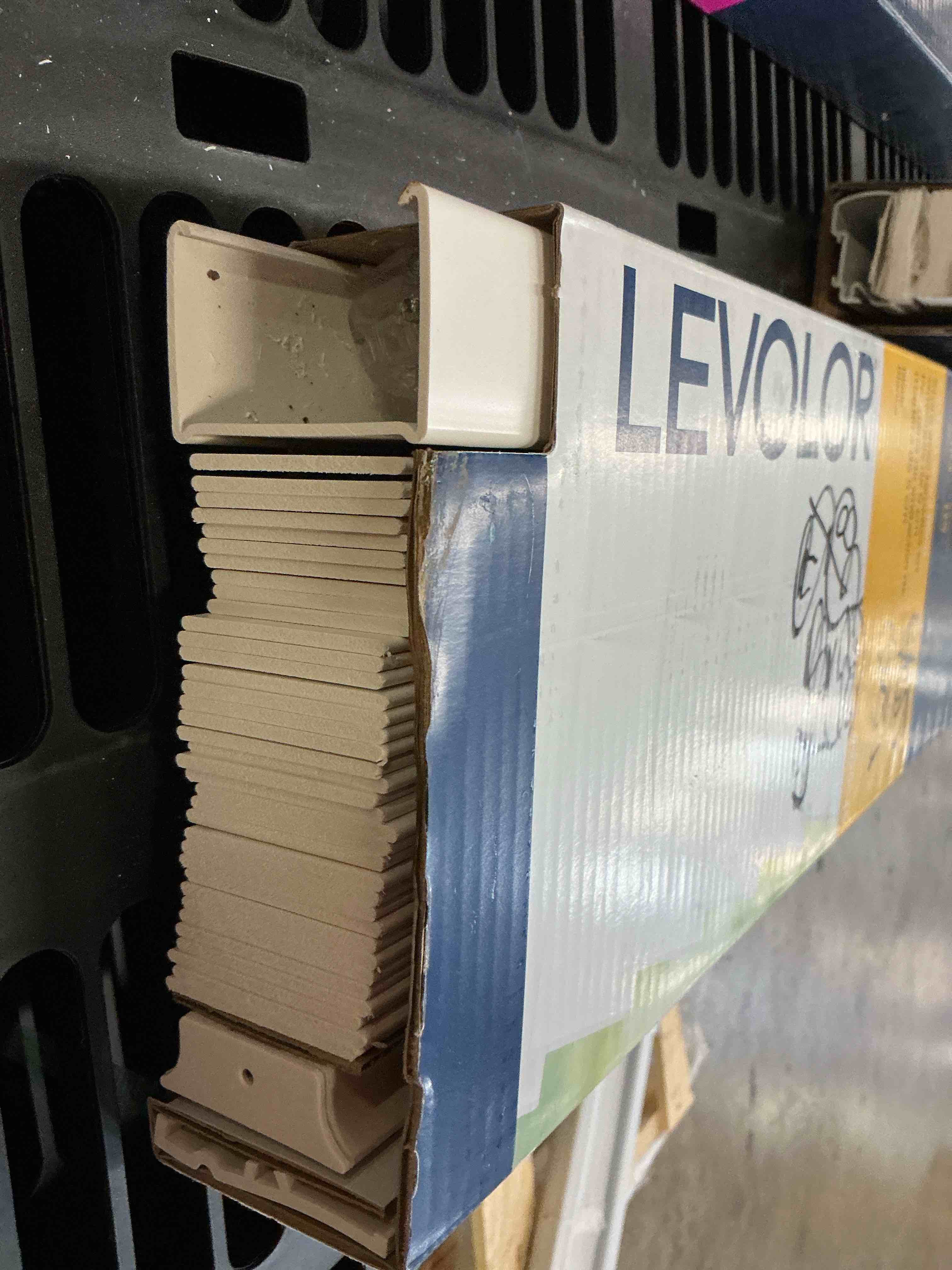 Condition photo showing As Is for levolor lev 2-in 52x64 white fw blind