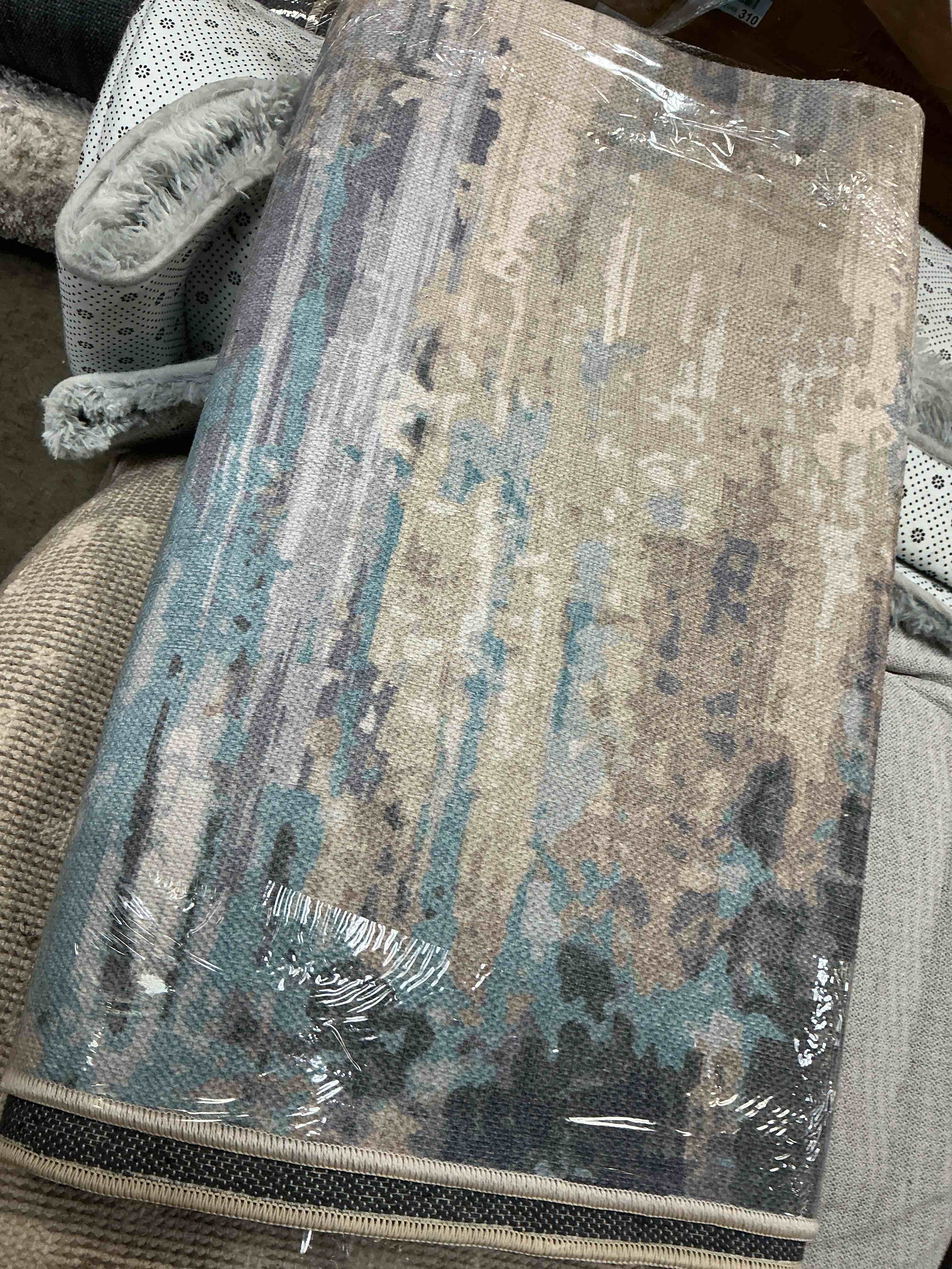 Condition photo showing As Is for well woven abstract tuscany area rug 