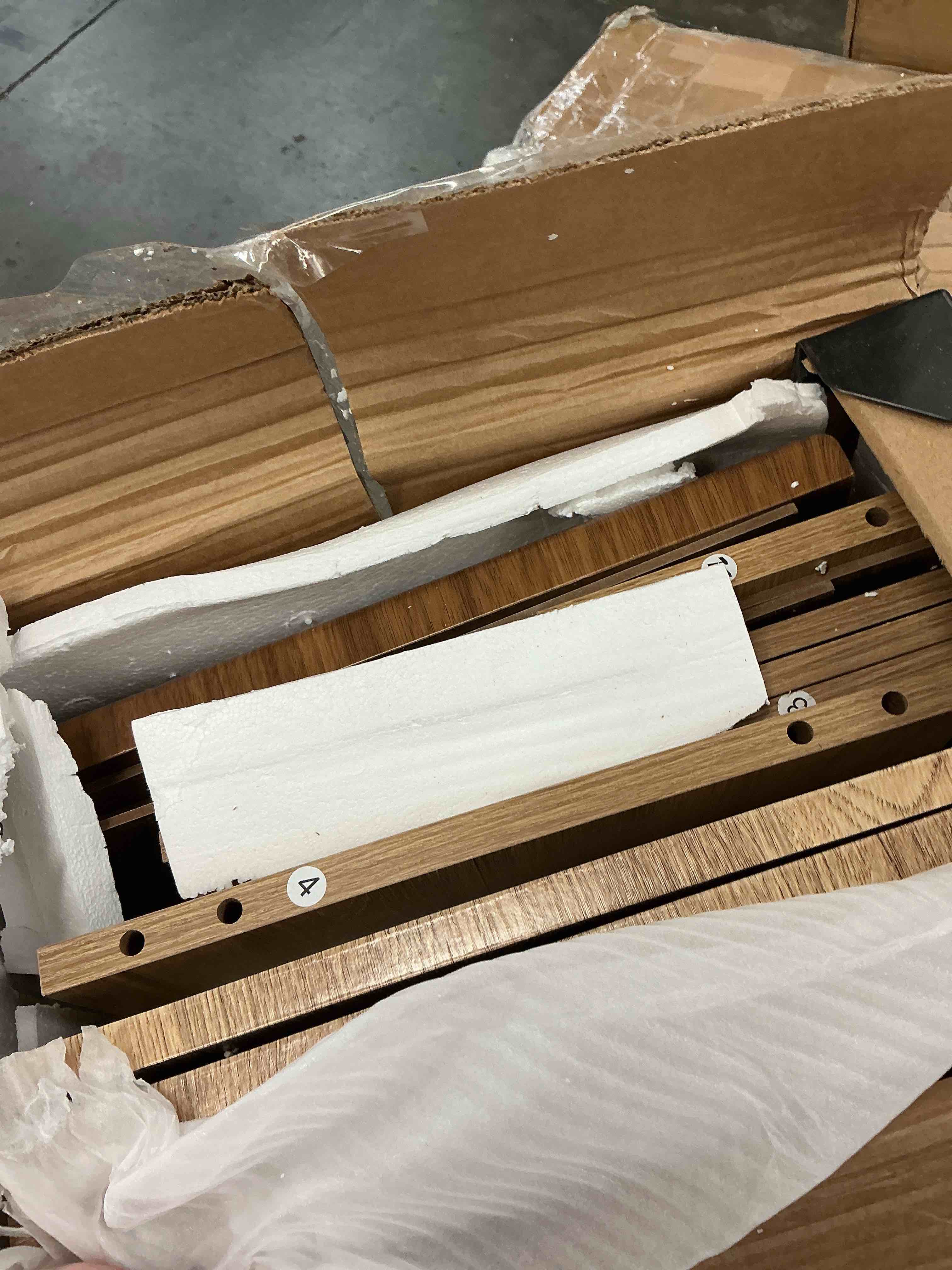 Condition photo showing As Is for tribesigns computer desk, office desk computer table study writing desk