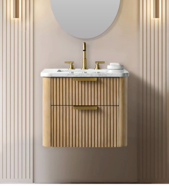 warren 24? classic oak vanity with arabescato top