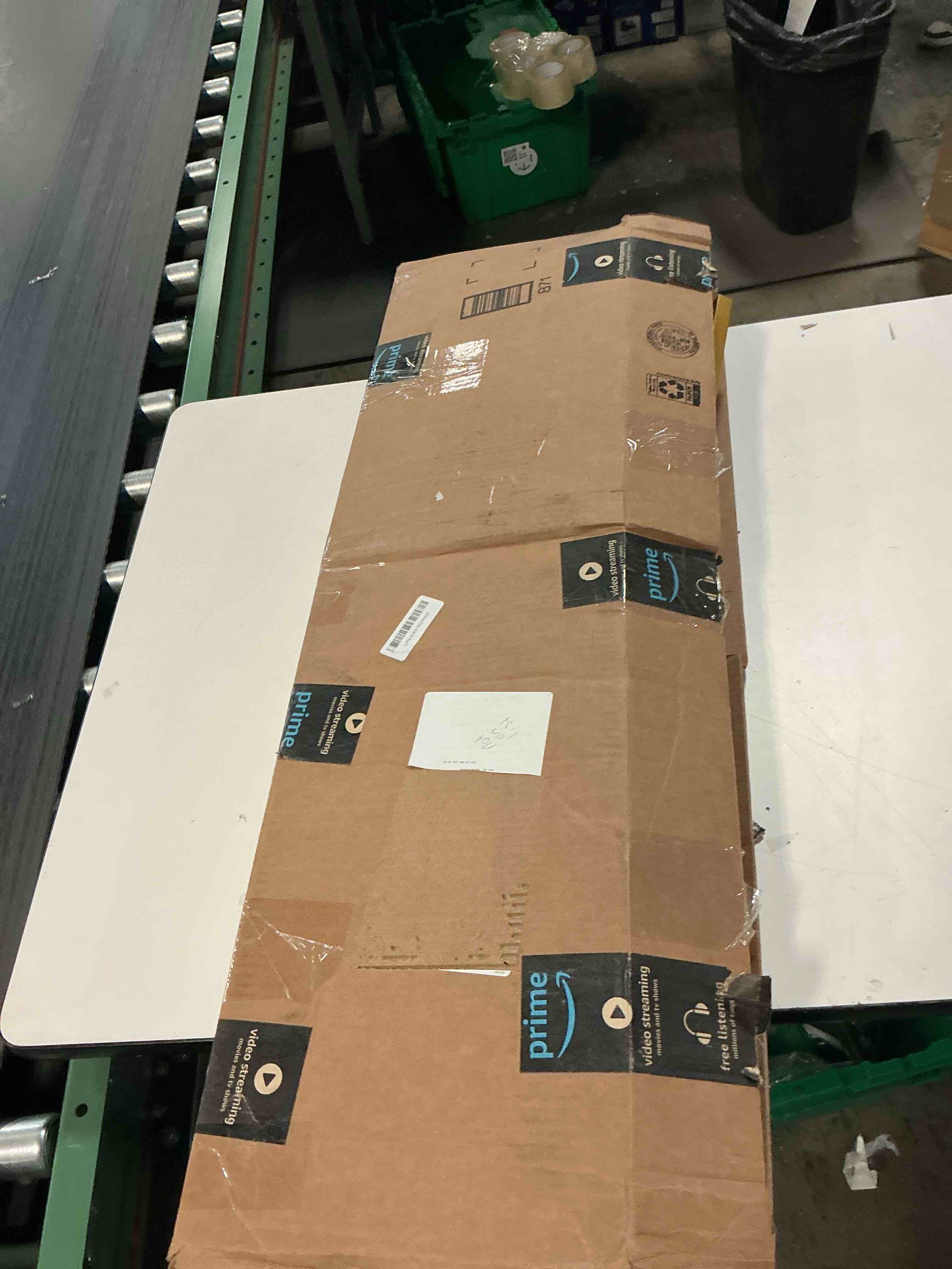 Condition photo showing As Is for Wokceer 7.2 FT Wedding Arch Backdrop Stand, Gold Metal Arch Backdrop Stand for Wedding Ceremony Birthday Party Bridal Baby Shower Photo Booth Garden Floral Balloon Arches Decoration