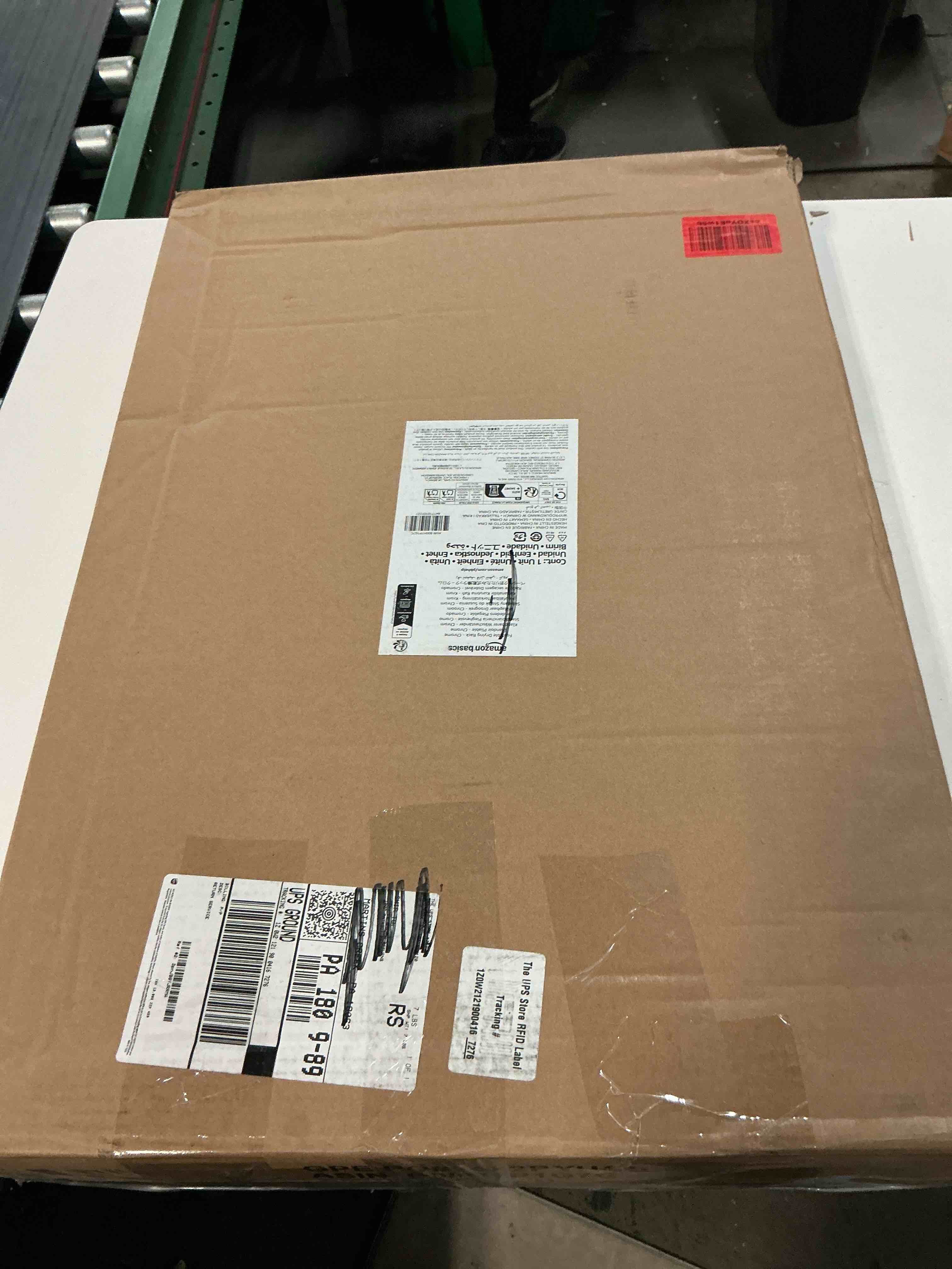 Condition photo showing Good Condition for Amazon Basics Foldable Portable Laundry Rack for Air Drying Clothing, Indoor Outdoor Use - 14.5" D x 29.5" W x 41.8" H, White