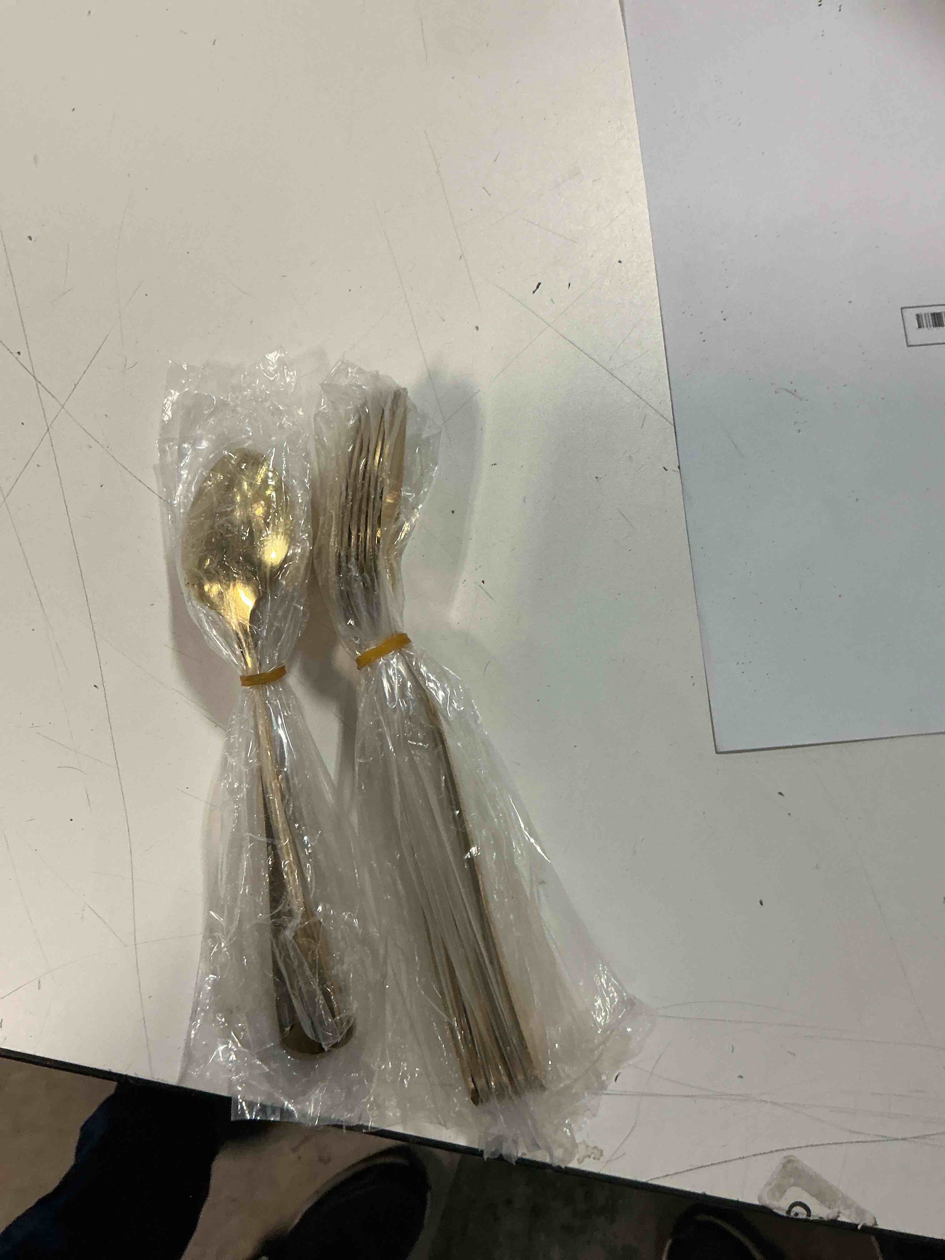 Condition photo showing As Is for similar Gold Silverware Set for 8, Retro Royal Utensils Set Gold, Stainless Steel Flatware Dinnerware Set Including Forks Spoons and Knives Cutlery Set for Kitchen Wedding Party