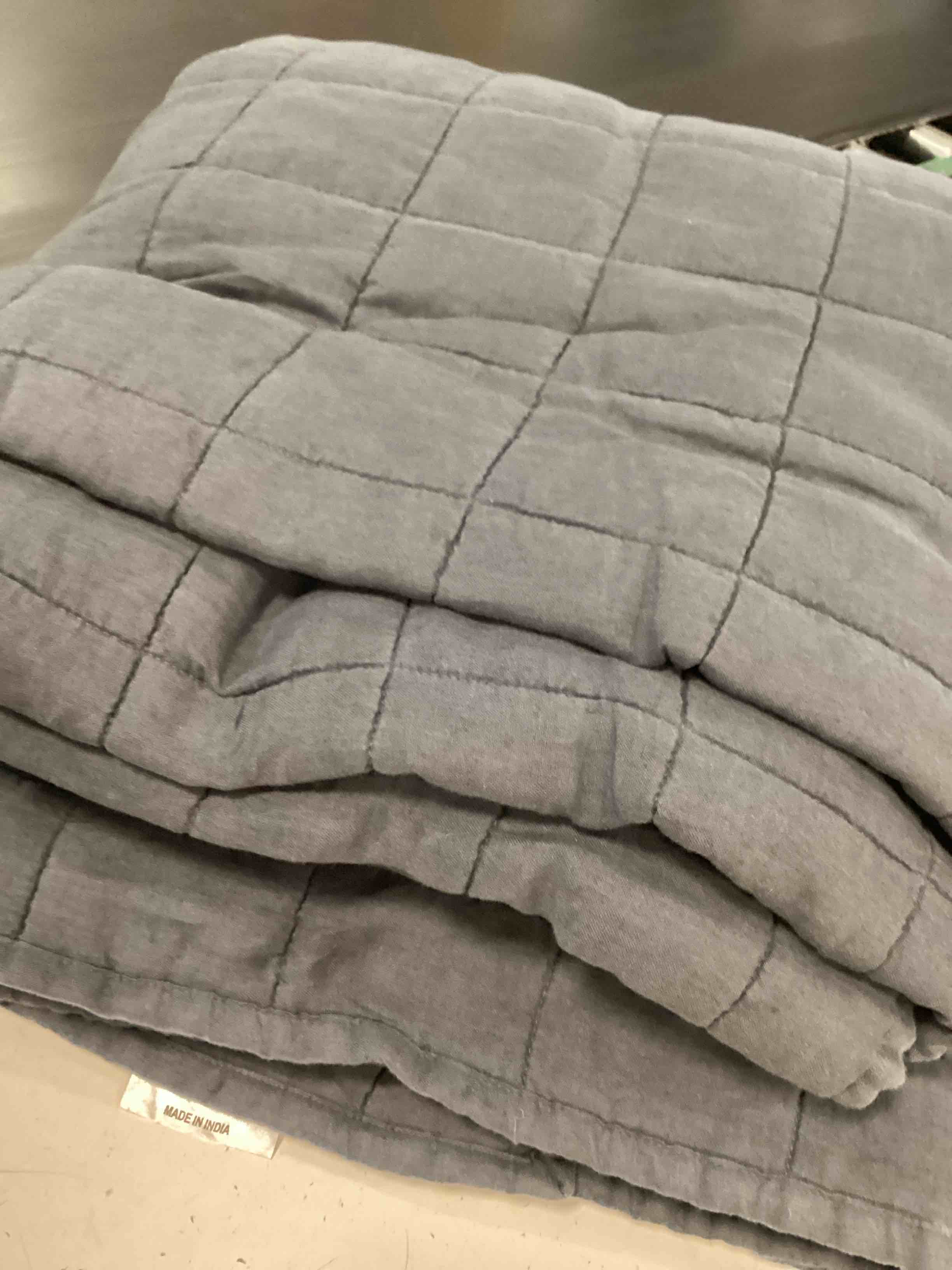 Condition photo showing As Is for quince european linen toddler twin   queen 