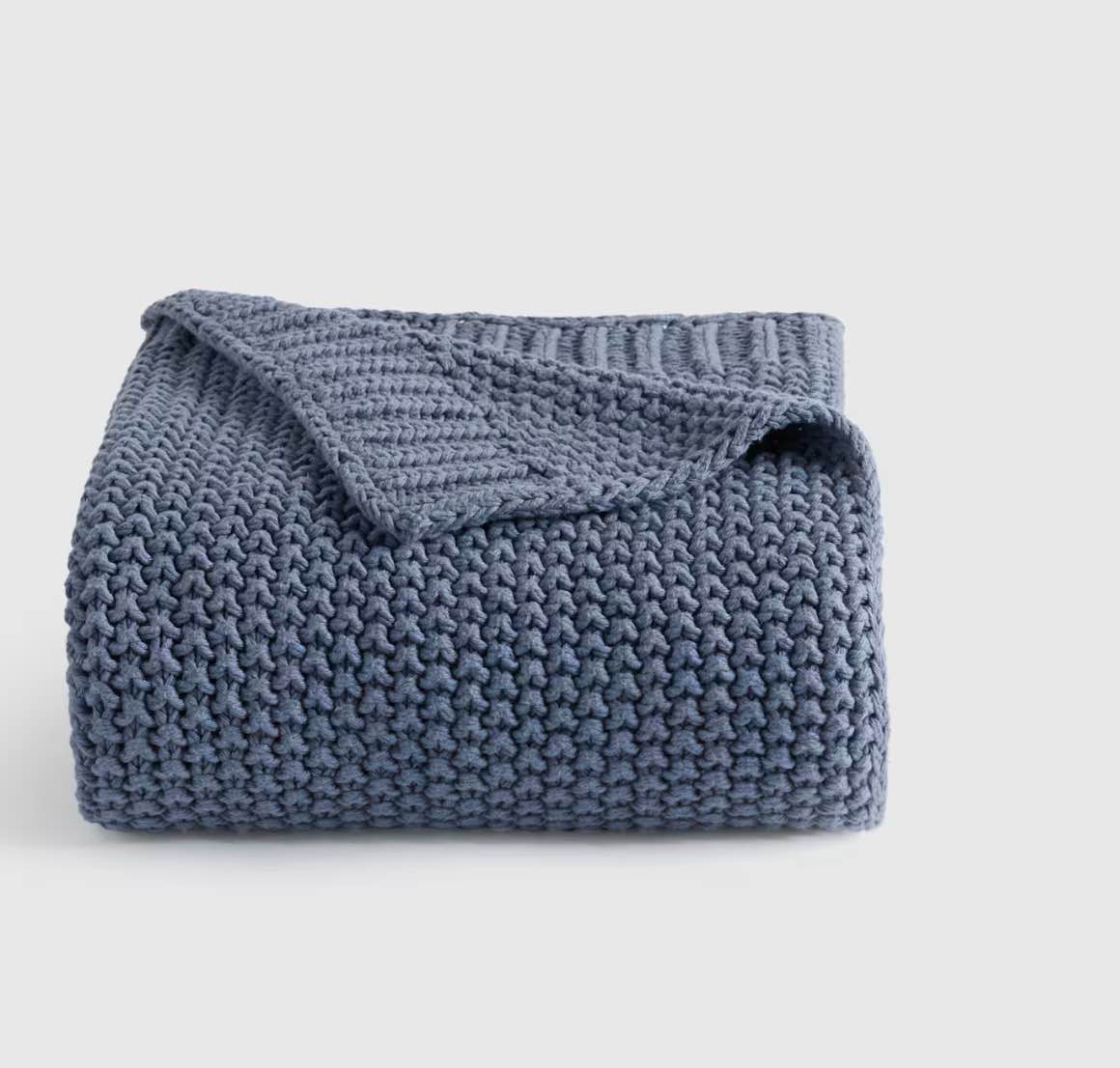 quince cotton fisherman throw color mineral zise 50x 60
