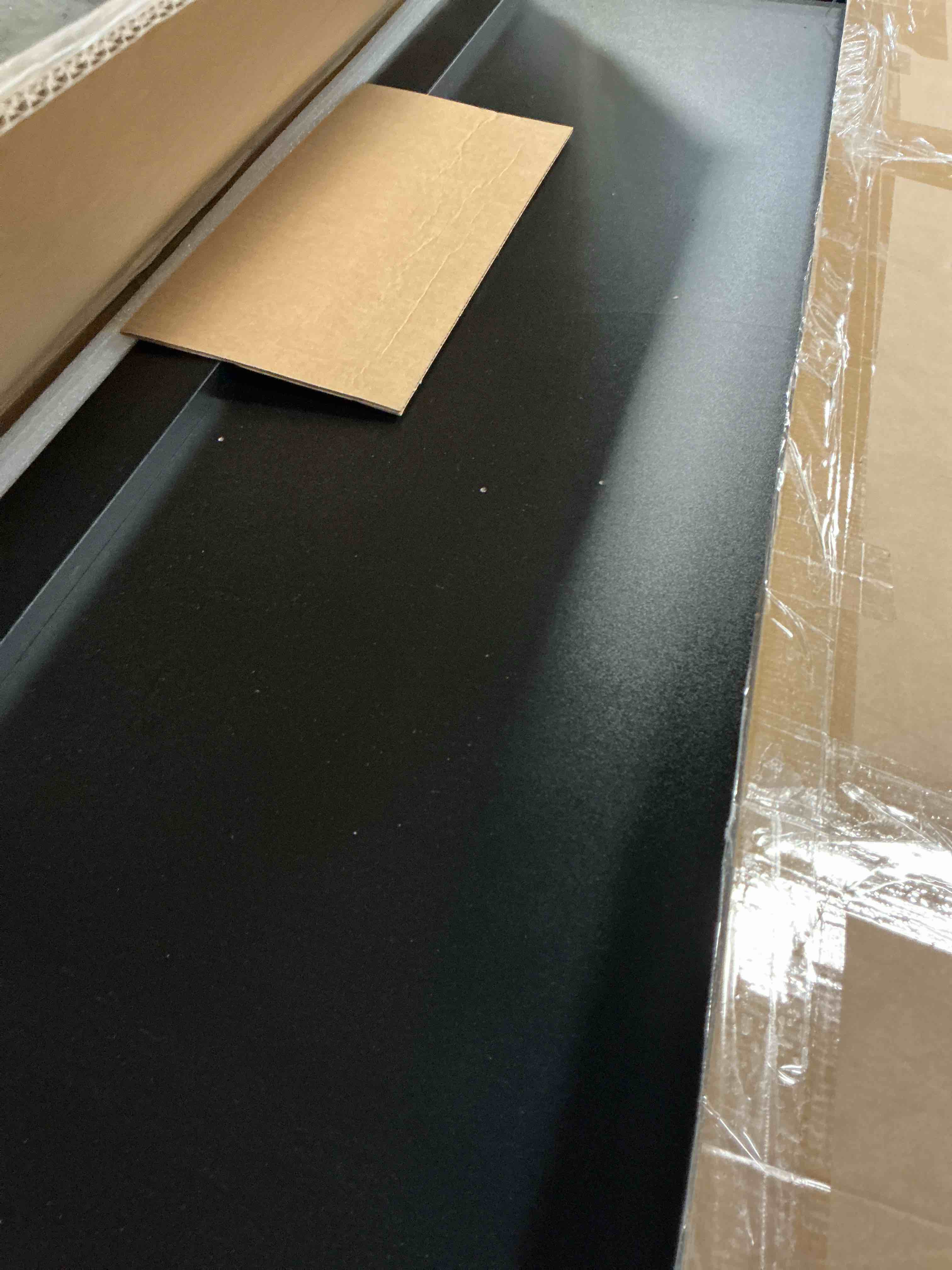 Condition photo showing Good Condition for marsail 55 x 30 electric standing desk with one-piece desktop, sit stand desk with thickened tabletop, height adjustable stand up desk with cable management for home office(frame+desktop, 2 packages)