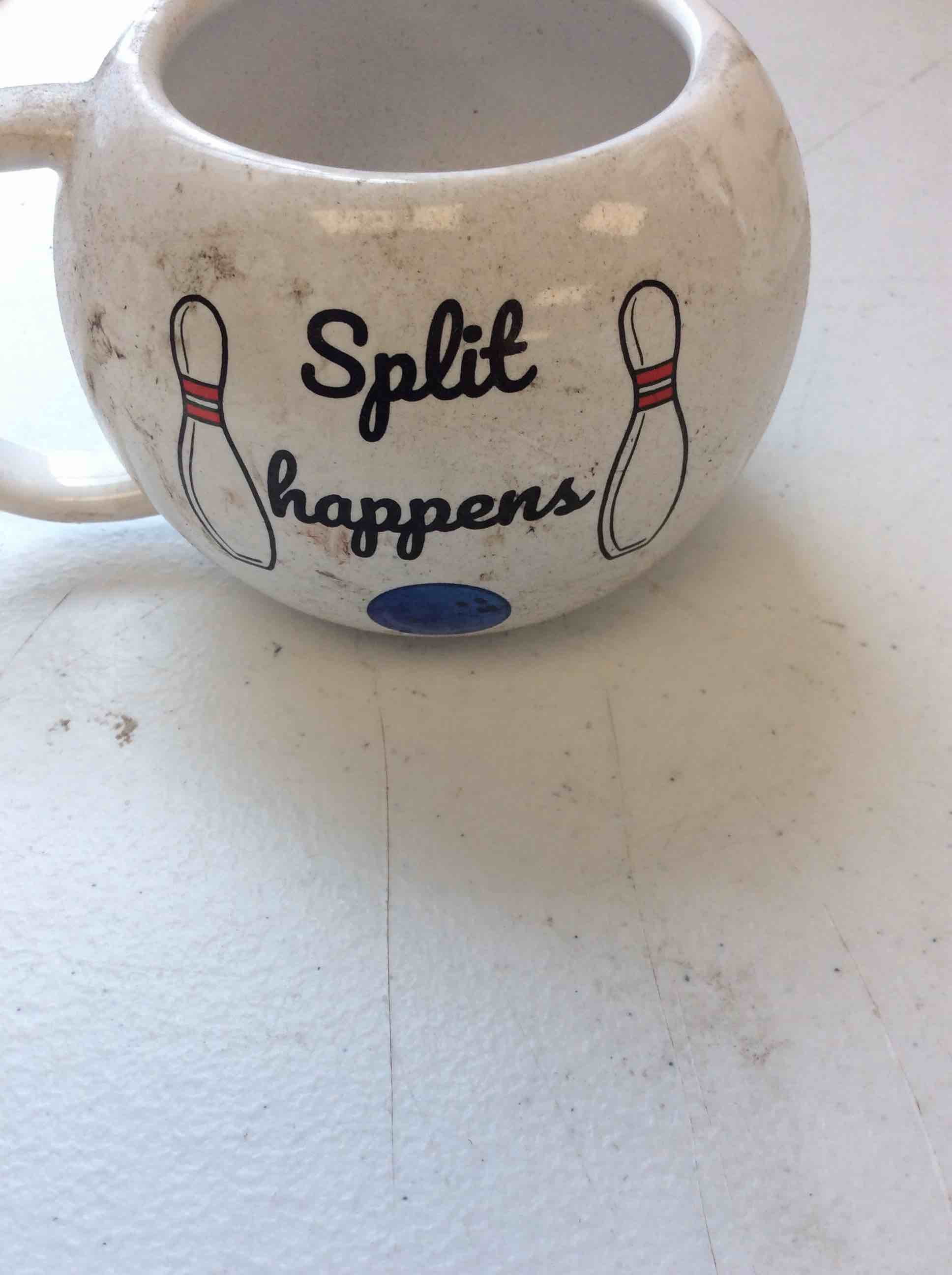 Condition photo showing New/Like New for split happens cup