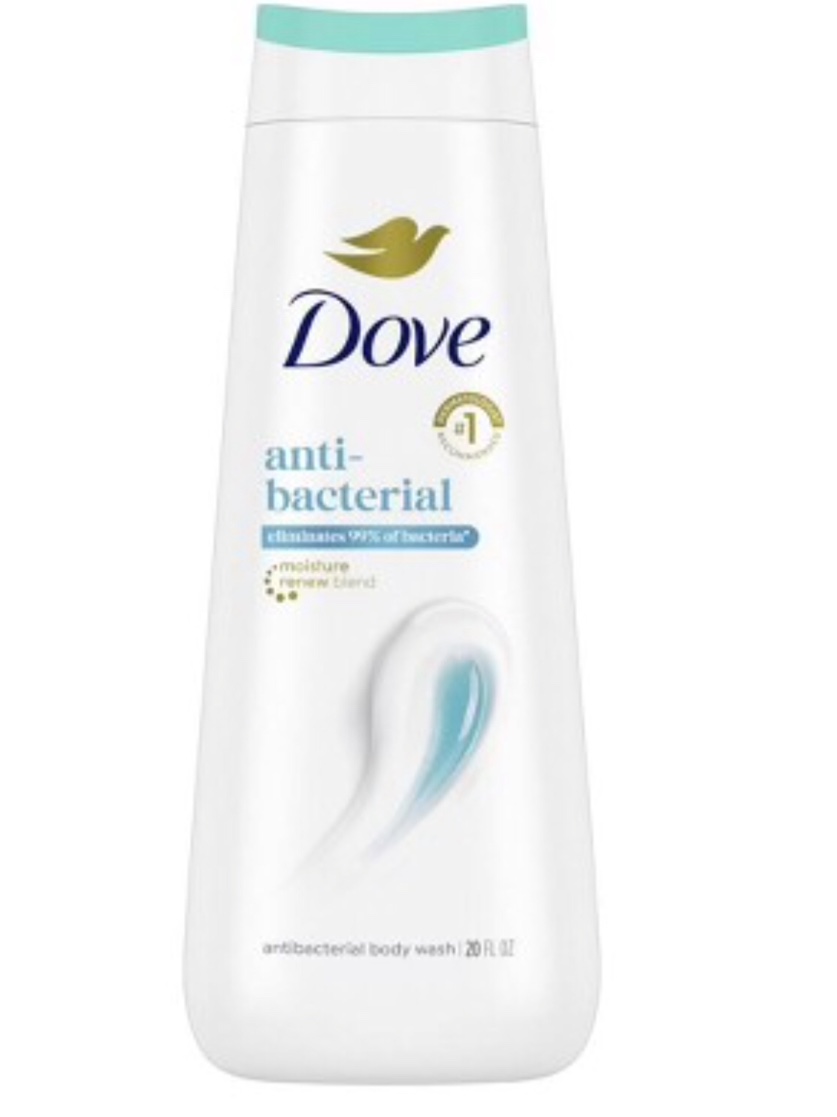 dove body wash care & protect antibacterial for all skin types protects from dryness 20 oz
