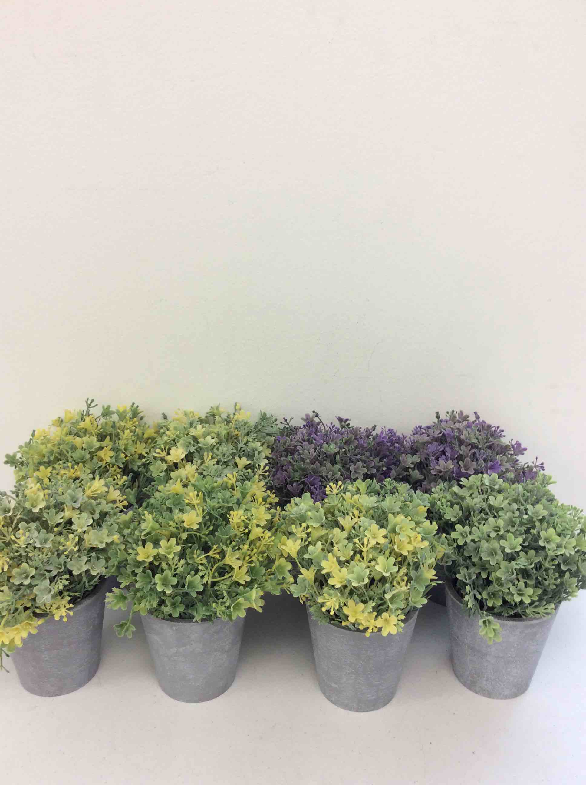 Condition photo showing New/Like New for young’s inc assorted artificial potted plant 8pcs