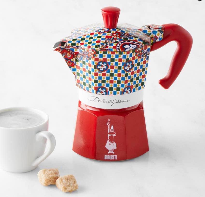 Bialetti Moka Dolce & Gabbana Stovetop Espresso Maker, Carretto