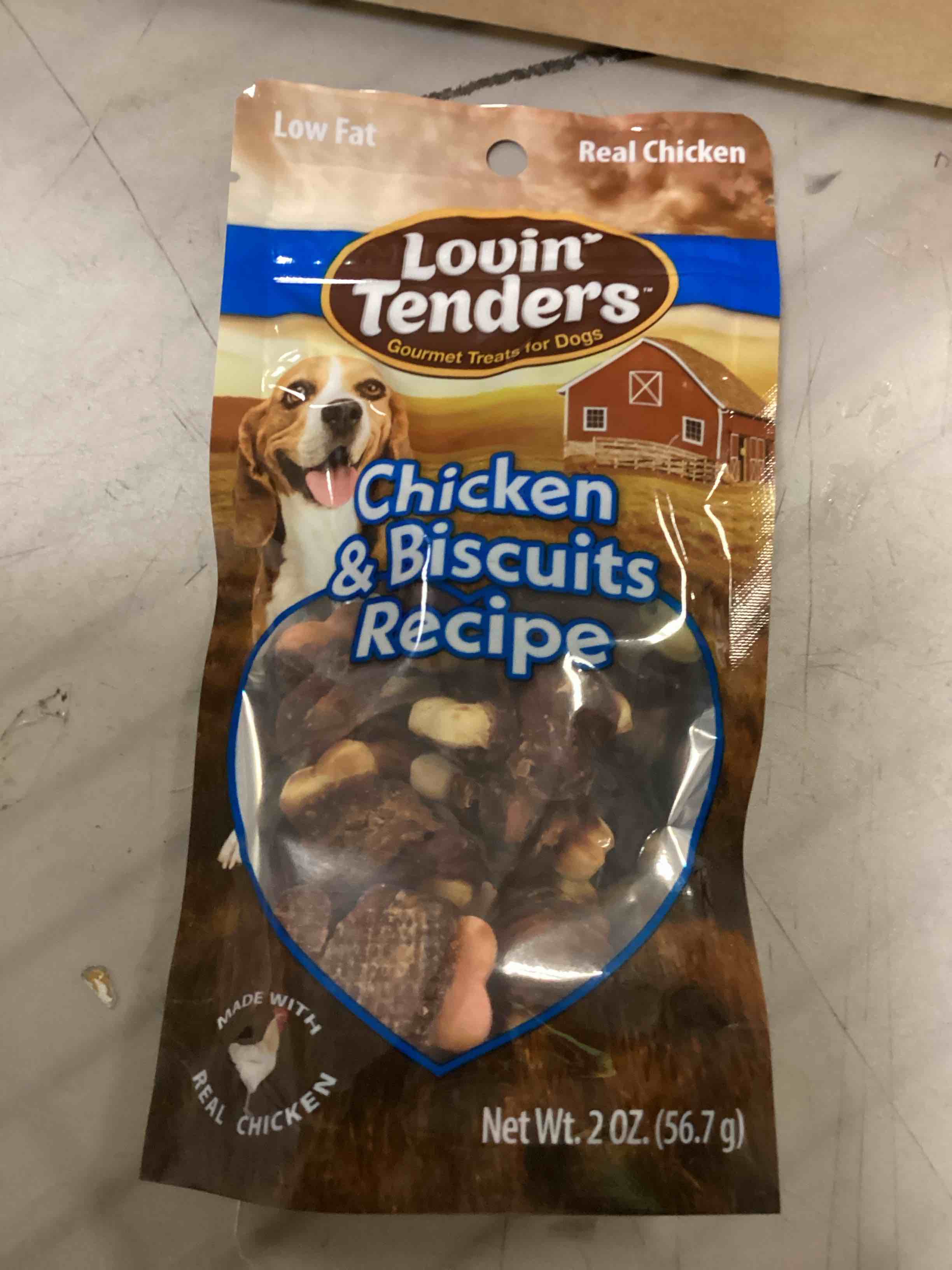 Tenders Chicken & Biscuits Recipe Dog Treats  box of 24 
