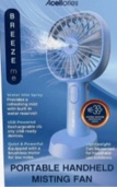 Acellories Portable Rechargeable Handheld Misting Fan