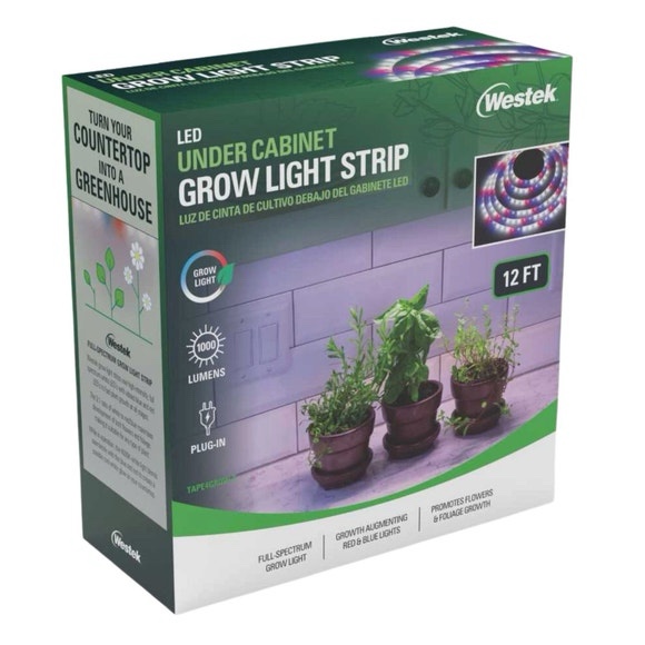 Westek LED Under Cabinet Grow Light Strip 12ft