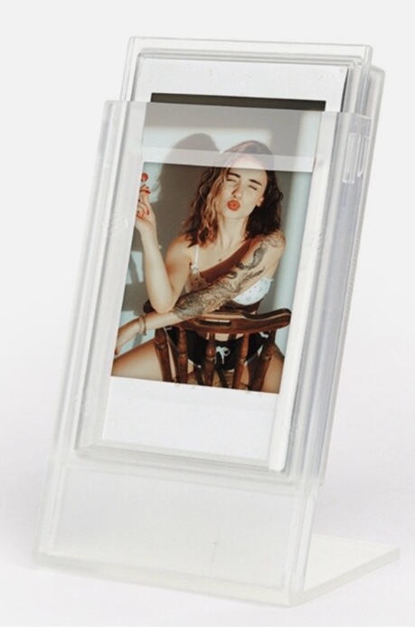 Photocard Holder 3-inch Pictures Display Bracket L-Shaped Stand Desktop Ornament
