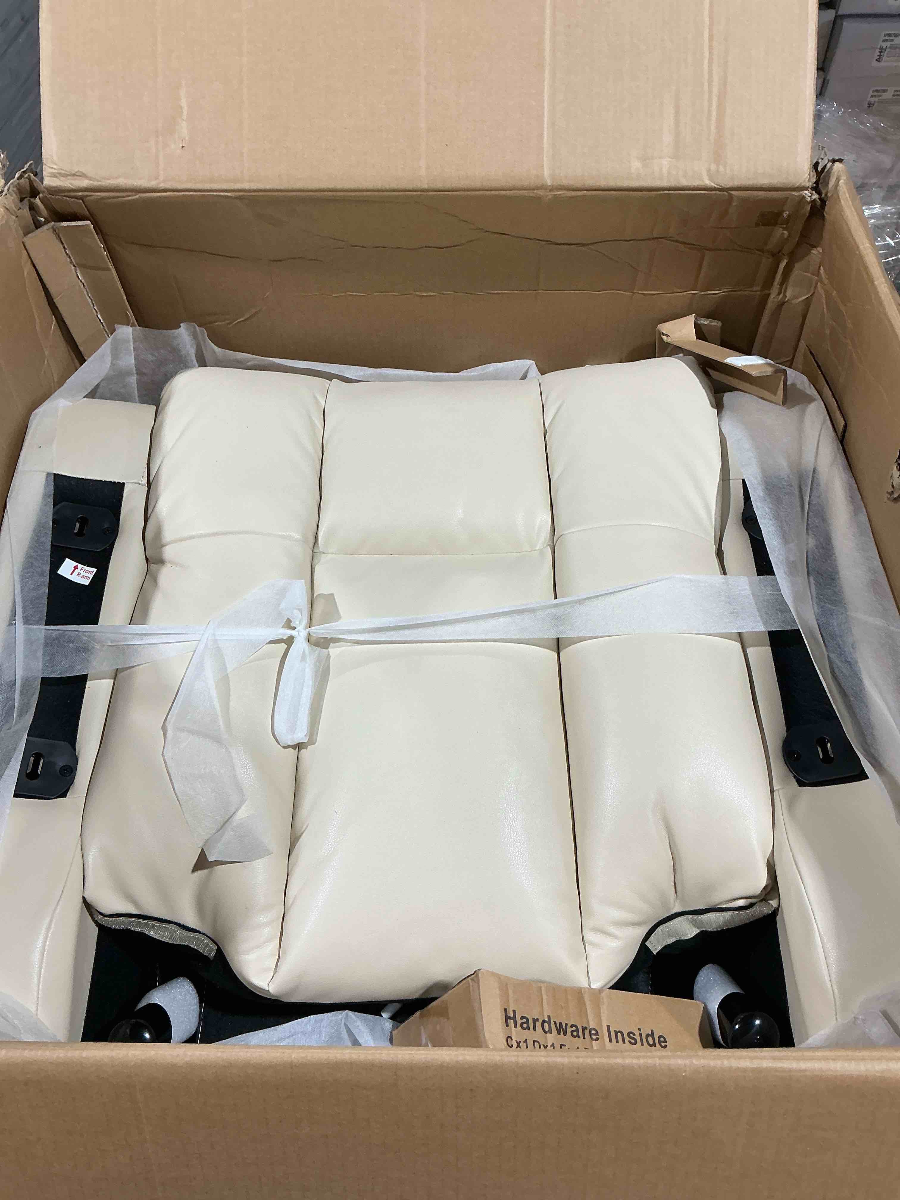 Condition photo showing New/Like New for eonix triple motor power lift recliner chair, adjustable headrest, white( similar without cup holders)