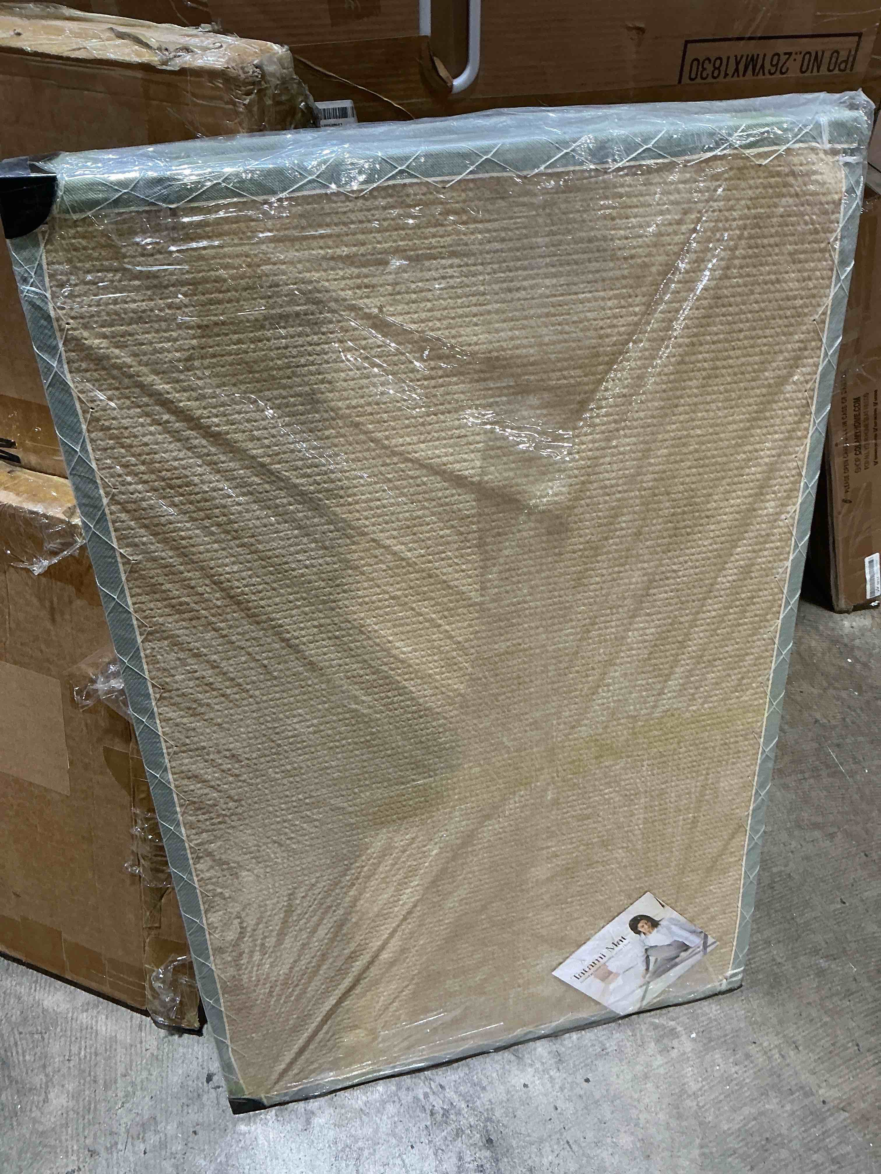 Condition photo showing New/Like New for natural igusa rush grass floor tatami mat,twin, 79" x 39" x 0.5"