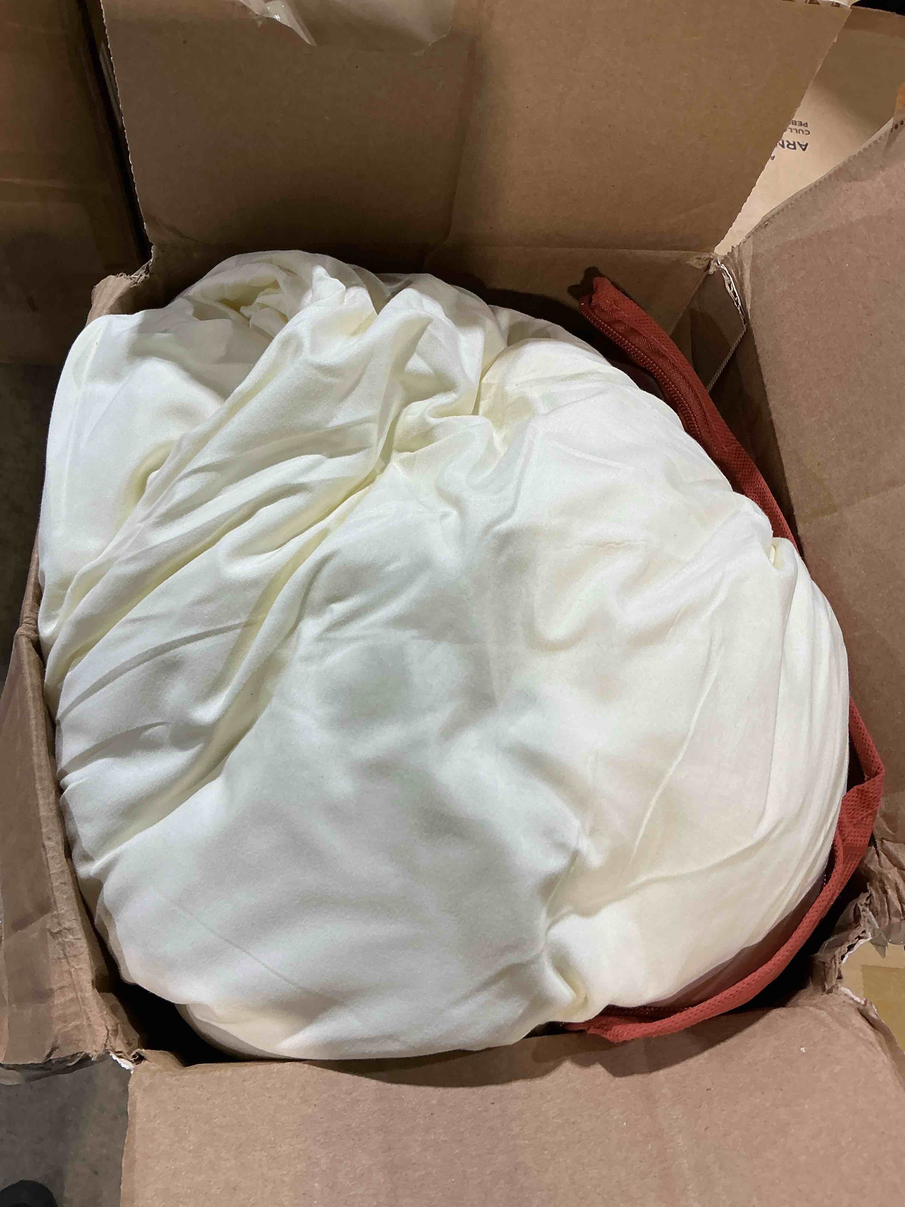 Condition photo showing Good Condition for karever light yellow comforter set full ivory bedding set men breathable beige bedding set women soft off white ivory bedding comforter set full size comforter ivory full