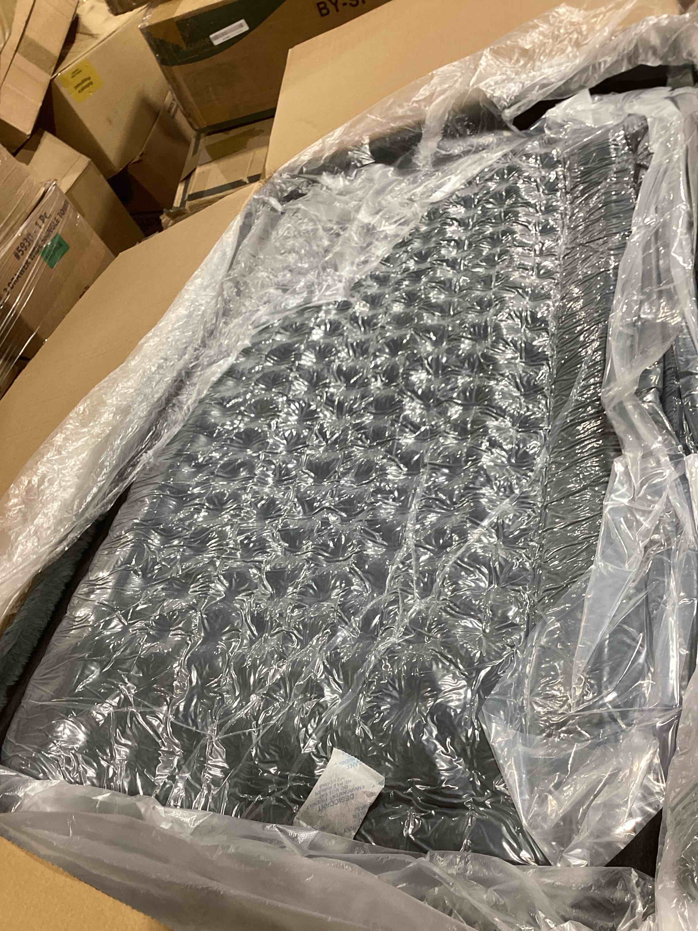 Condition photo showing Good Condition for chaise lounge chair indoor, sleeper chair with wood frame, upholstered sofa bed for living room, movie room, bedroom with (plush corduroy, grey)