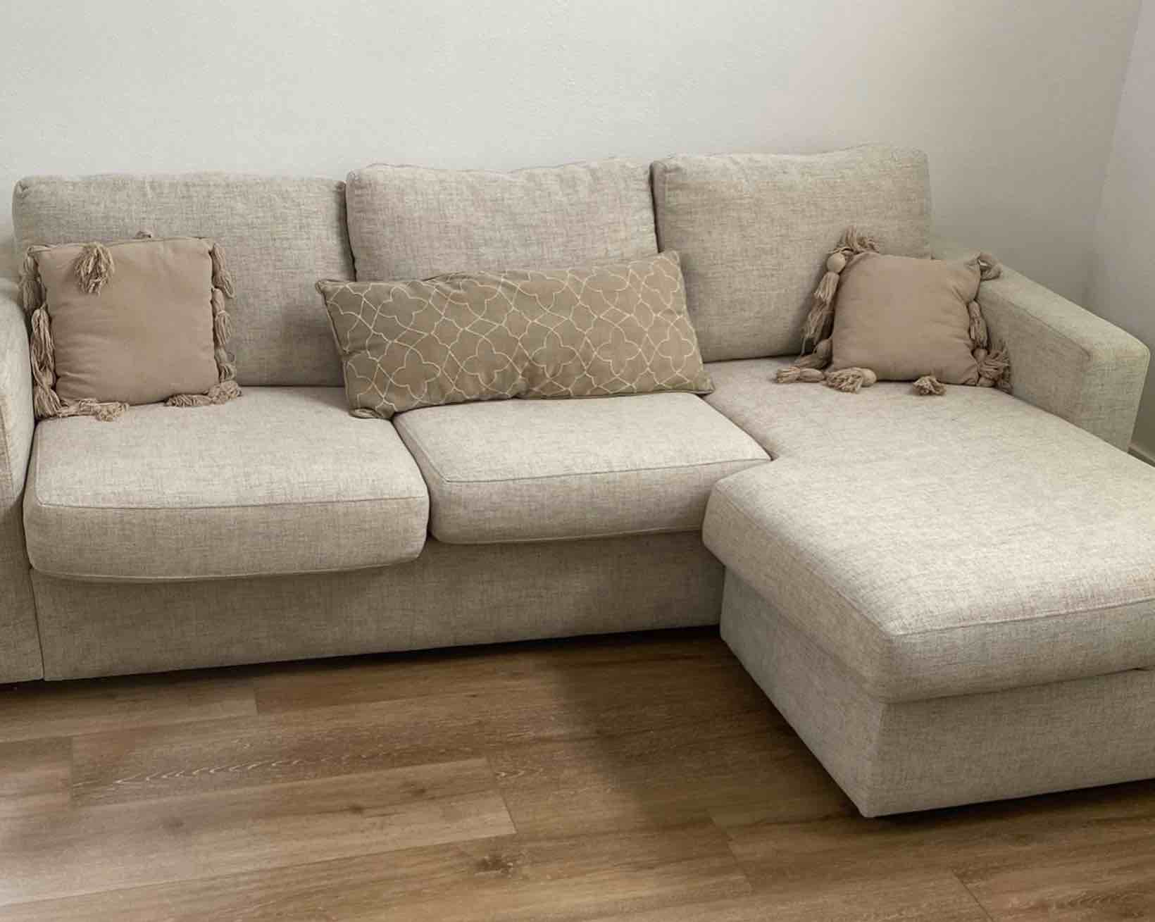 Doheny Reversible Sofa / Chaise W/ Storage; similar incomplete 