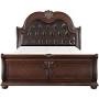 Sleigh Bed Footboard For Eastern King / In Color Cherry( CAL.KING SLEIGH FOOTBOARD WITH SLATS Only )
