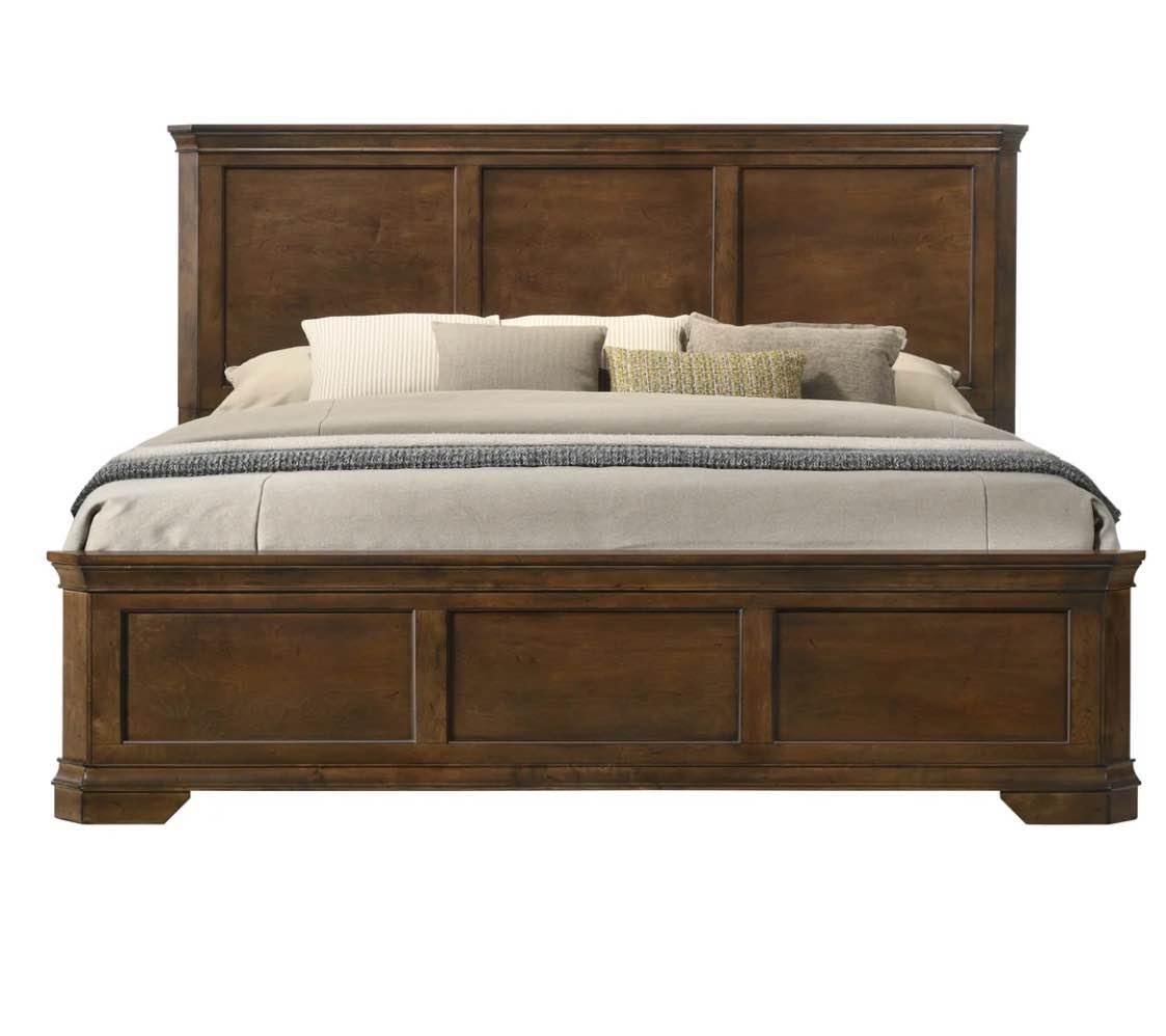 Roundhill Furniture Maderne Traditional Wood Panel Bed( KING BED HEADBOARD + FOOTBOARD (4+8) only