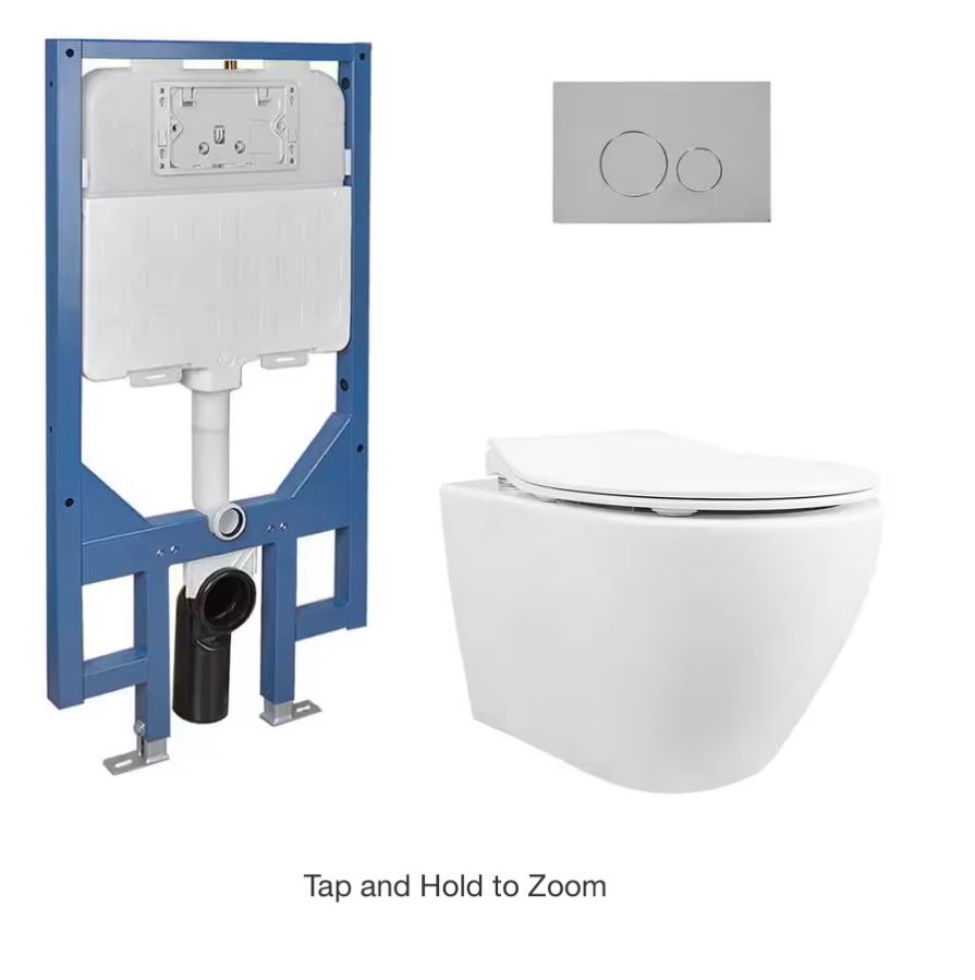 Customer Reviews for DEERVALLEY 1- Piece 1.1/1.6 GPF Dual Flush Elongated Wall Hung Toilet with Concealed In-Wall Toilet Tank in White