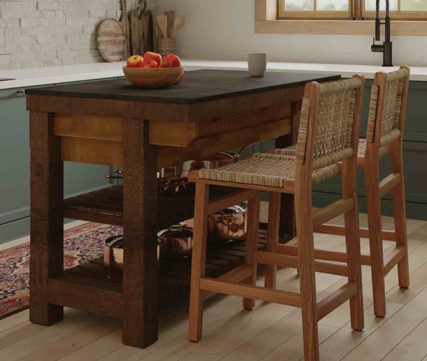 Quartz Top Kitchen Island