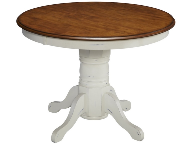 French Countryside Oak and Rubbed White Dining Table (incomplete)
