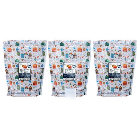 Happy Place 3-Pack Scent Booster & Odor Eliminator 40 oz. Pouches - Light Rain Scent