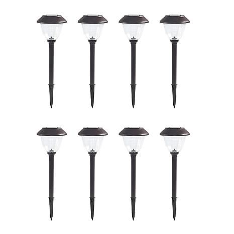 Eveready 8-Piece Solar Color-On-Demand 12 Lumen Pathway Lights - Bronze