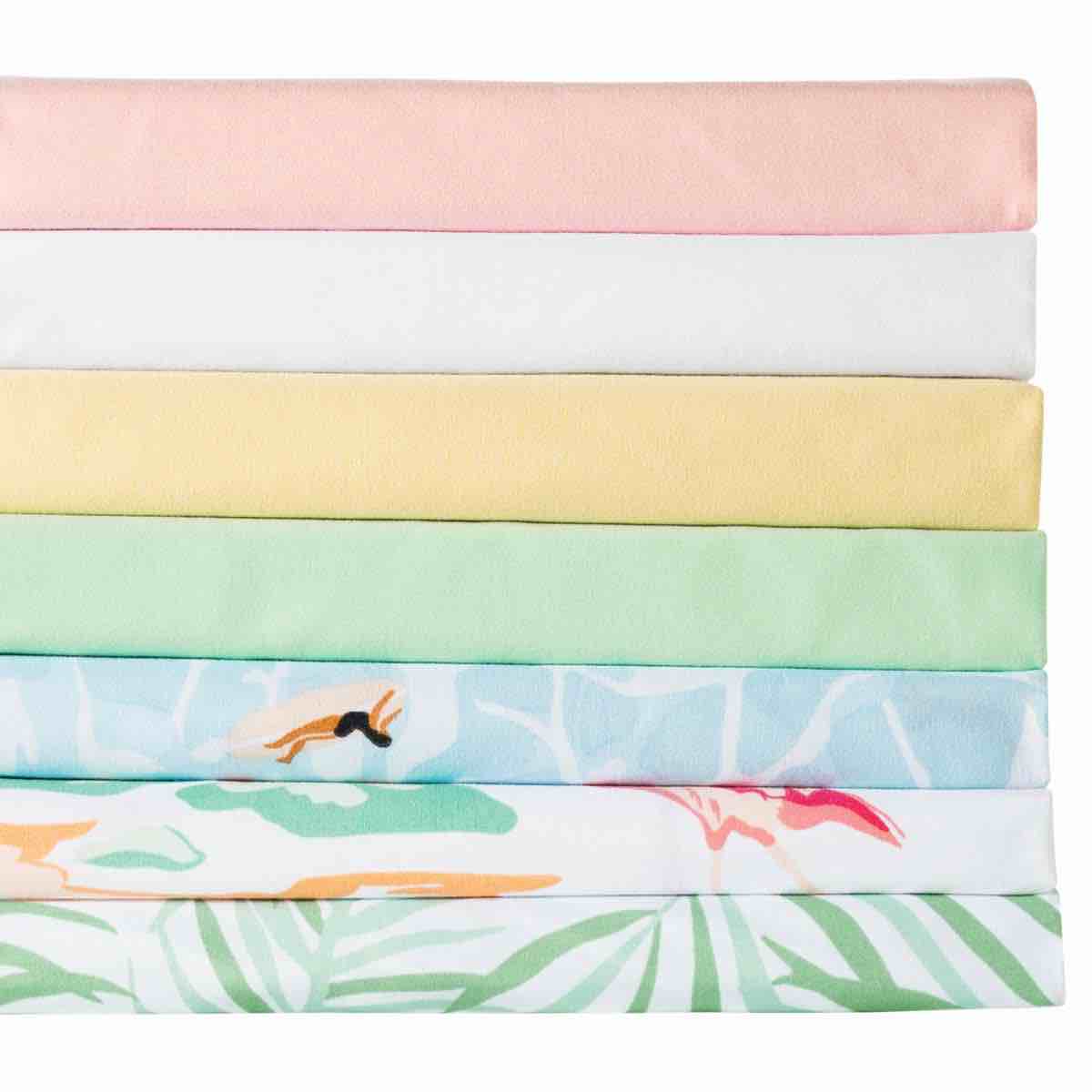 south street loft queen size fun in the sun 4-piece sheet set - yellow