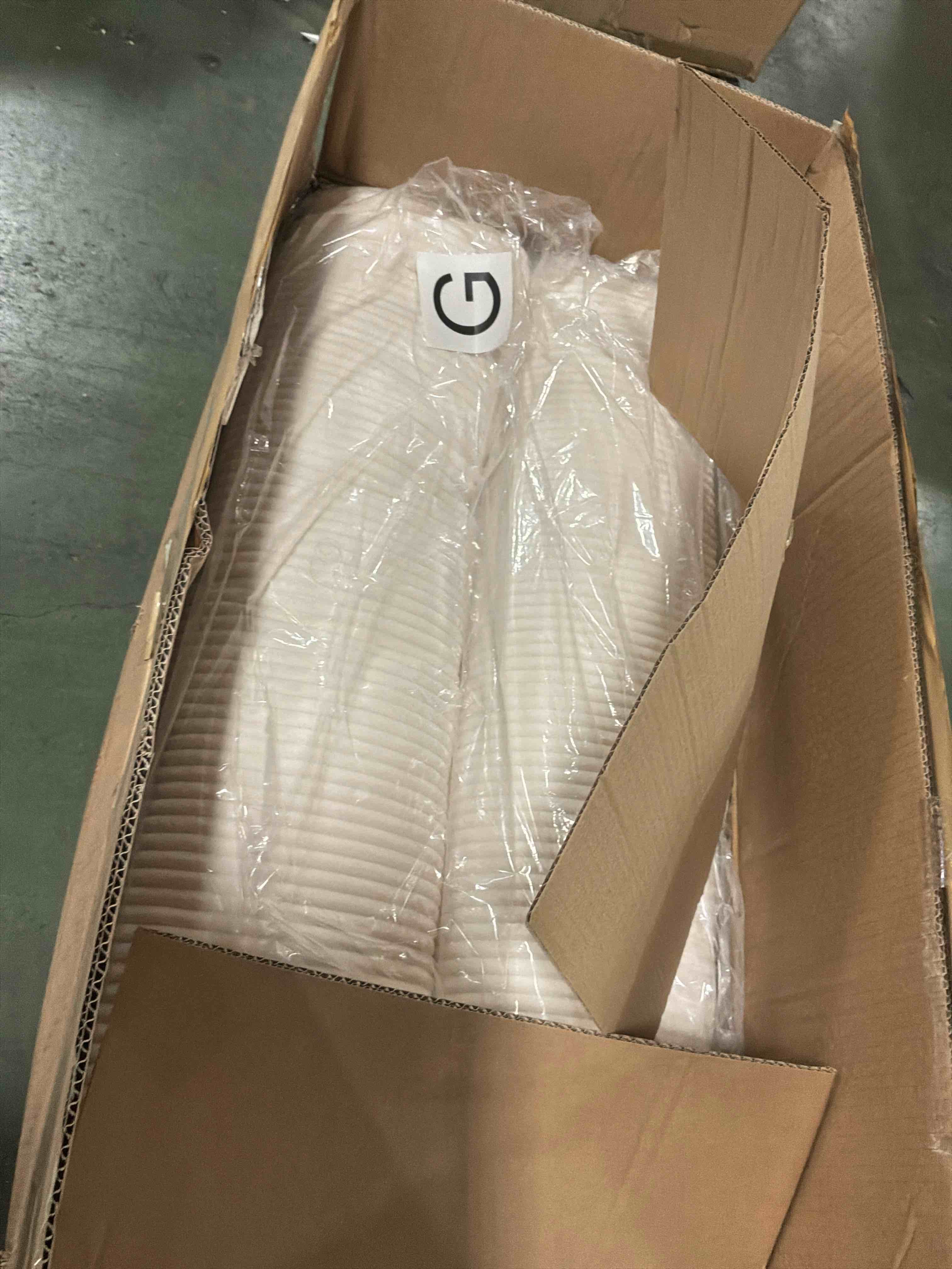 Condition photo showing As Is for ((incomplete)) keiki 79" l-shaped oversized corduroy modular cloud sectional sofa with high-density foam cushion, extra-thick armrest, convertible 3-seater fluffy corner couch with 10 pillow, for living room, beige