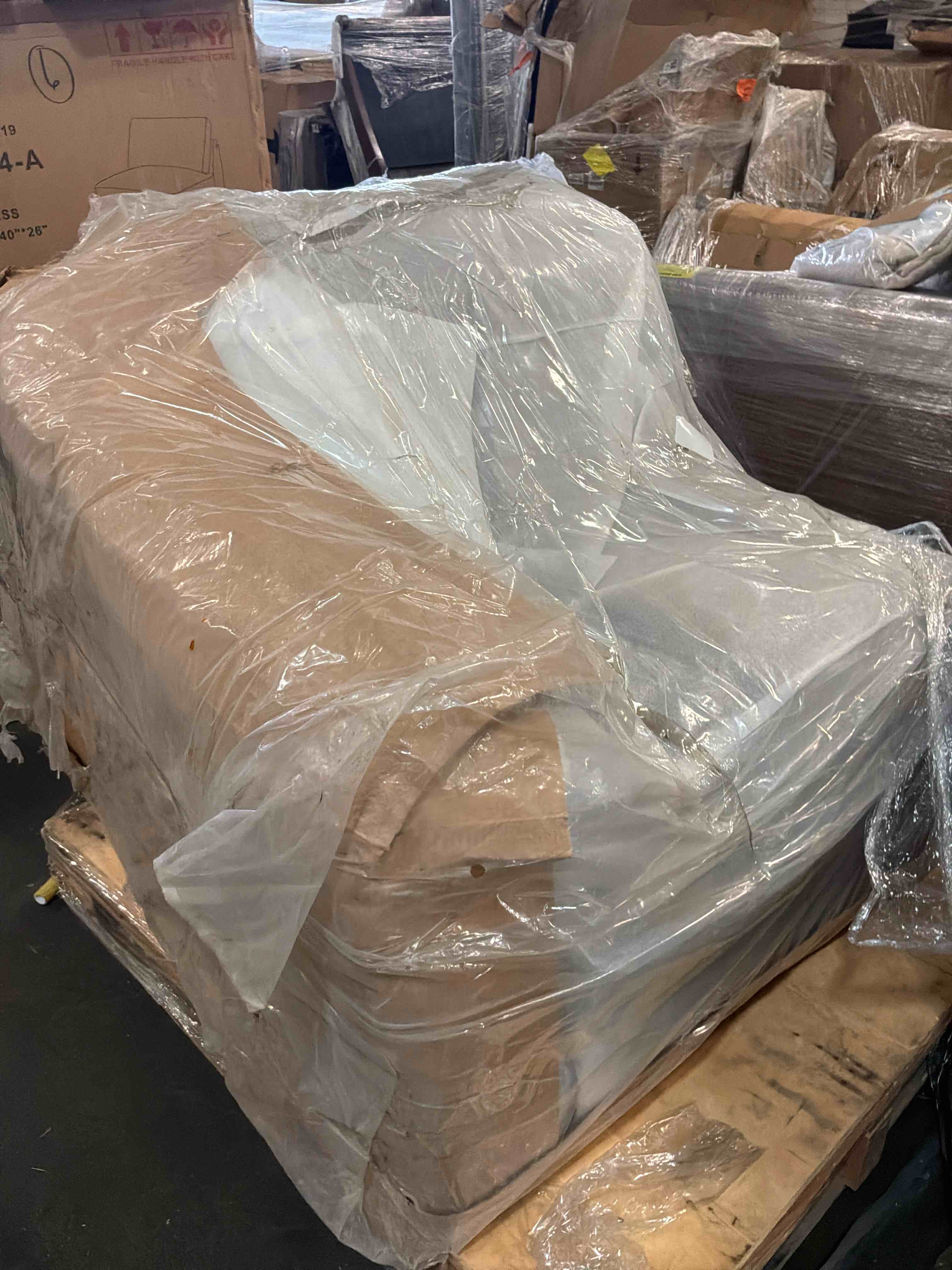 Condition photo showing Good Condition for armless sofa